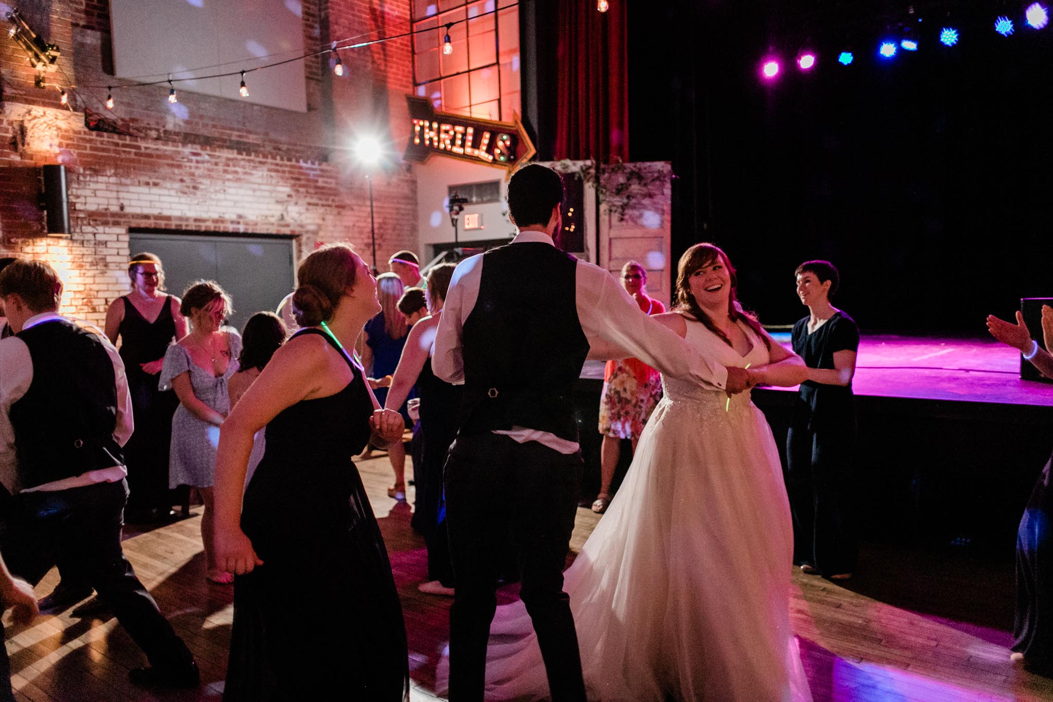 Haw River Ballroom Wedding | Durham Wedding Photographer | By G. Lin Photography | Bride and couple dancing at reception