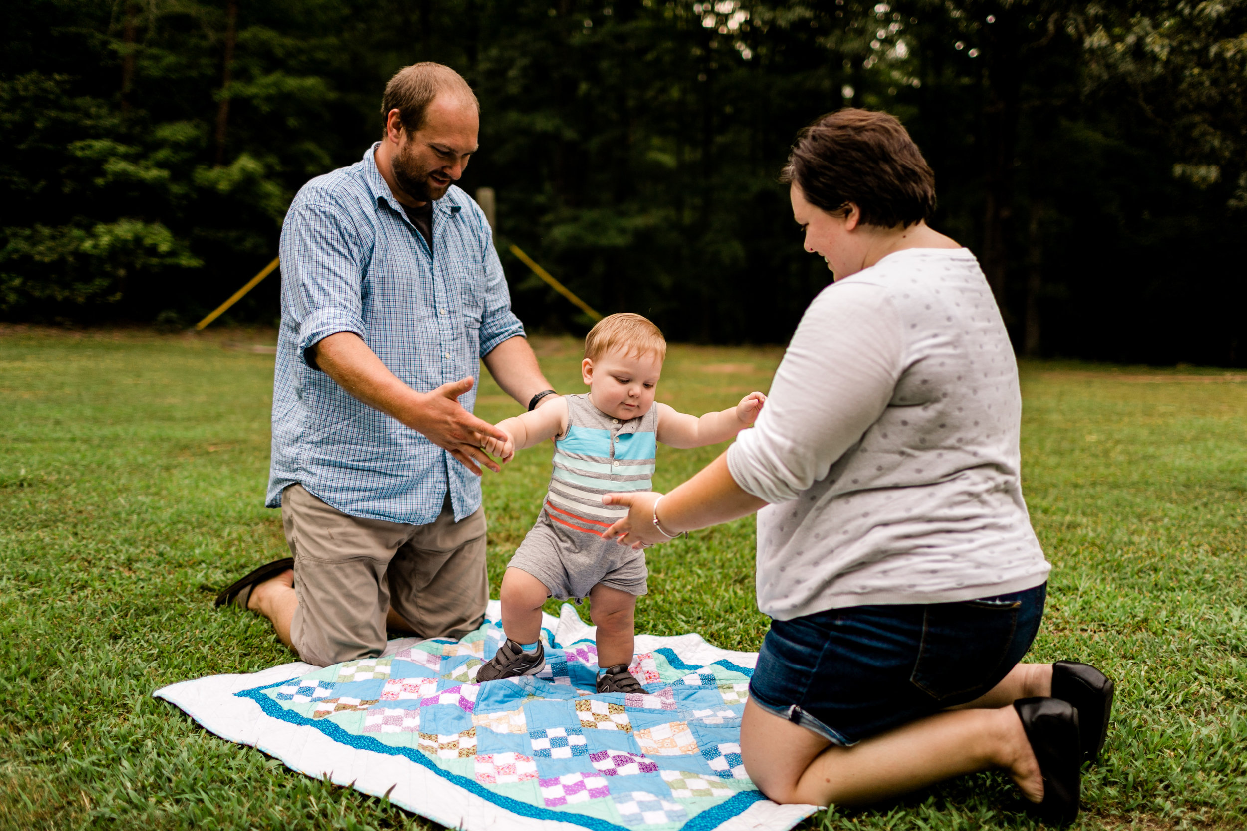 Baby learning how to walk | Durham Family Photographer | By G. Lin Photography