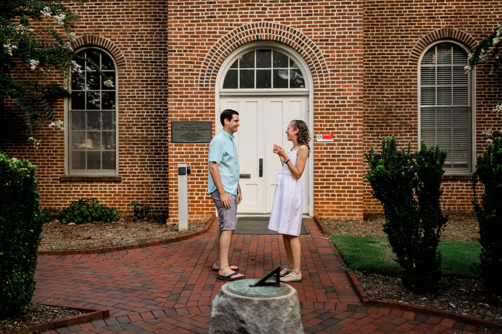 Engagement Photography at NC State | Primrose Hall | By G. Lin Photography | Raleigh Proposal Photographer