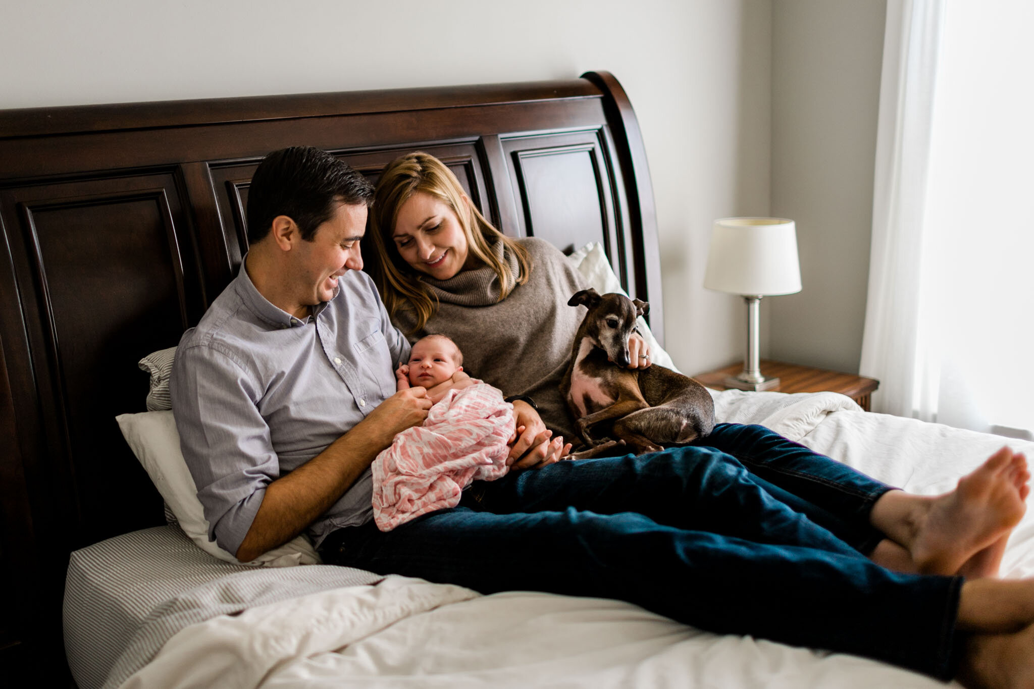 Beautiful organic lifestyle session at home | Lifestyle Newborn Photography | By G. Lin Photography | Raleigh Baby Photographer