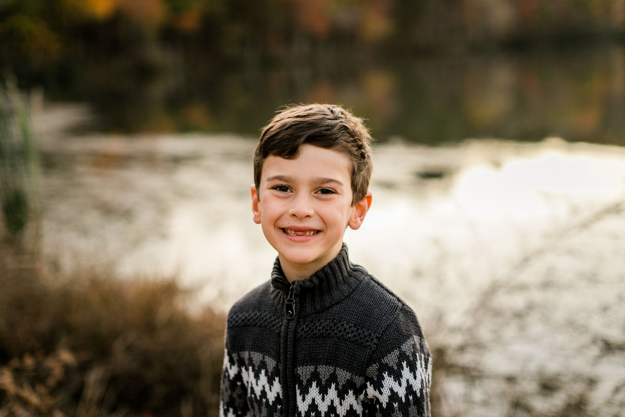 Raleigh Family Photographer | By G. Lin Photography | Portrait of young boy at Umstead Park