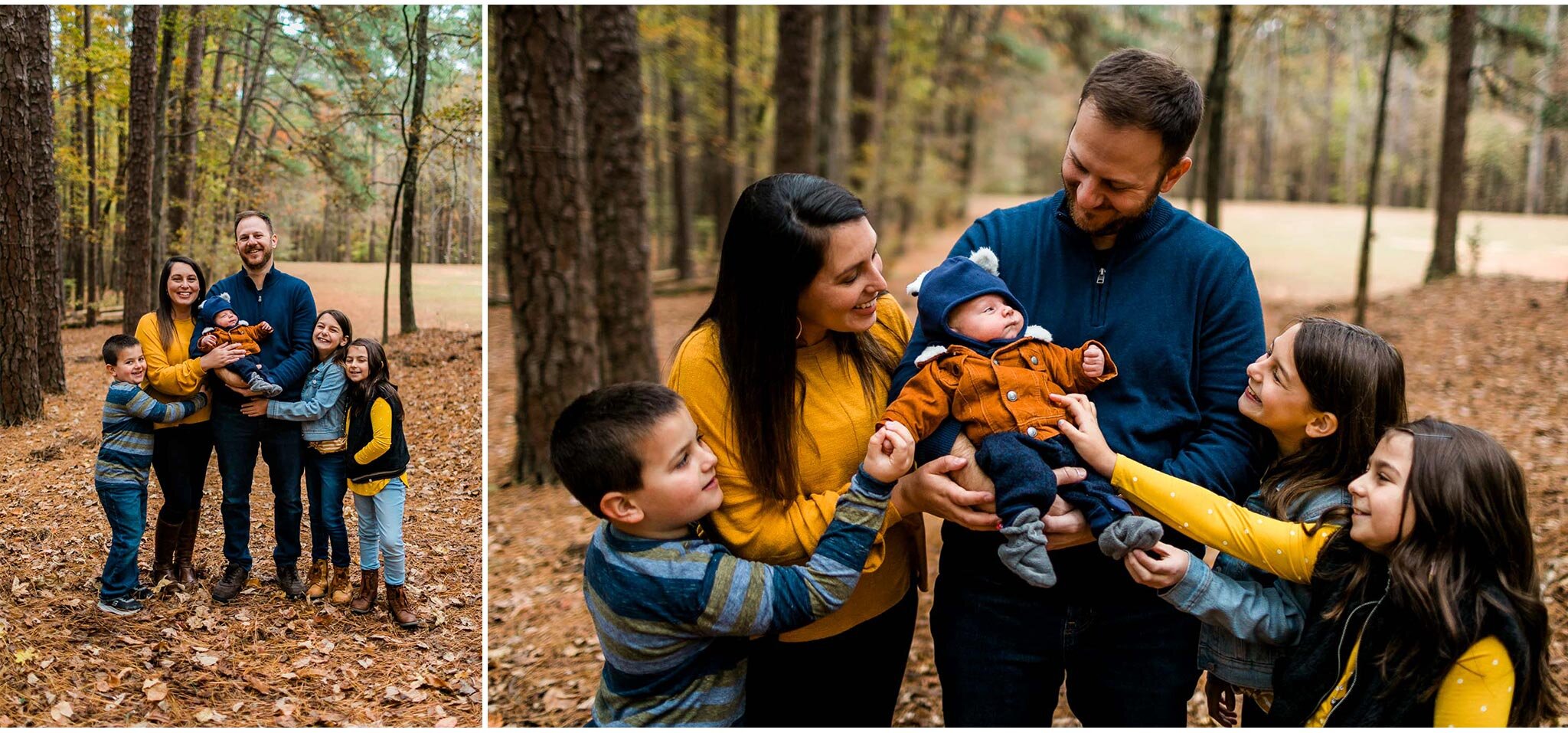 Raleigh Family Photographer | By G. Lin Photography | Fall Family photos at Umstead Park