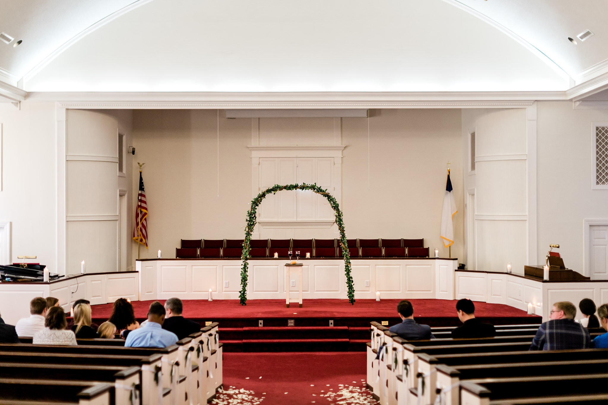 Durham Wedding Photographer | By G. Lin Photography | Wide shot of church