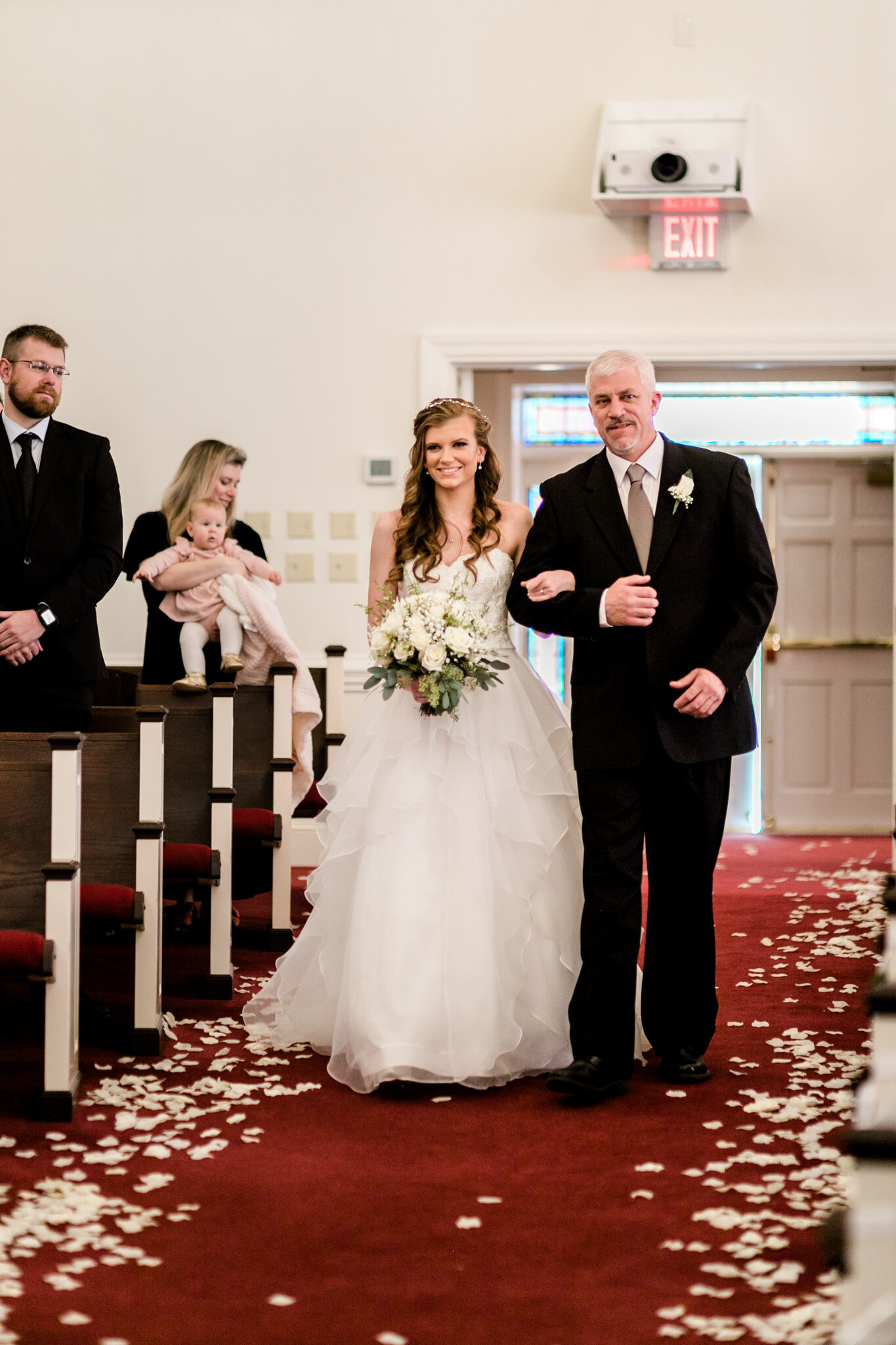 Durham Wedding Photographer | By G. Lin Photography | Father walking bride down the aisle