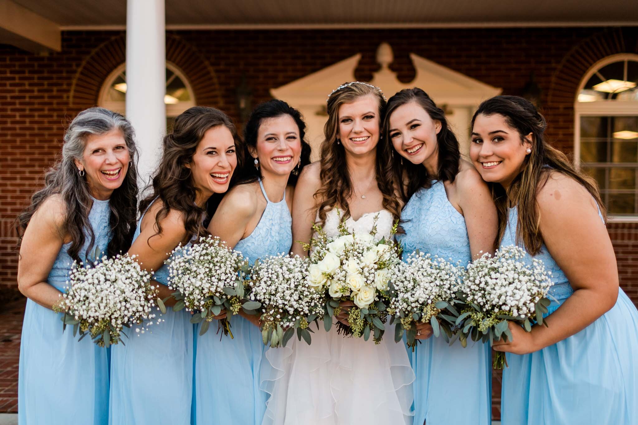 Durham Wedding Photographer | By G. Lin Photography | Natural portrait of bridal party
