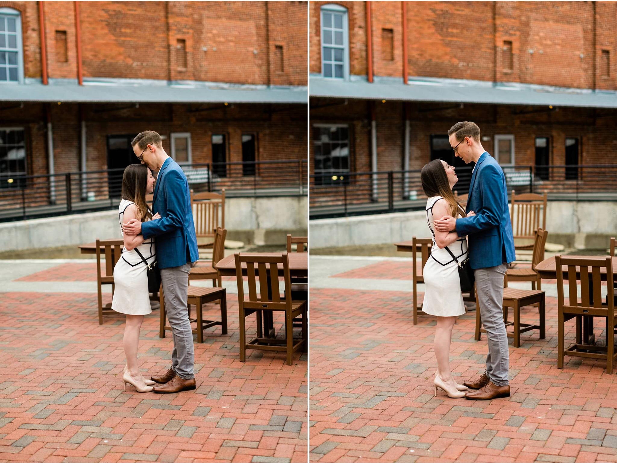 Durham Photographer | By G. Lin Photography | Surprise Proposal at American Tobacco Campus