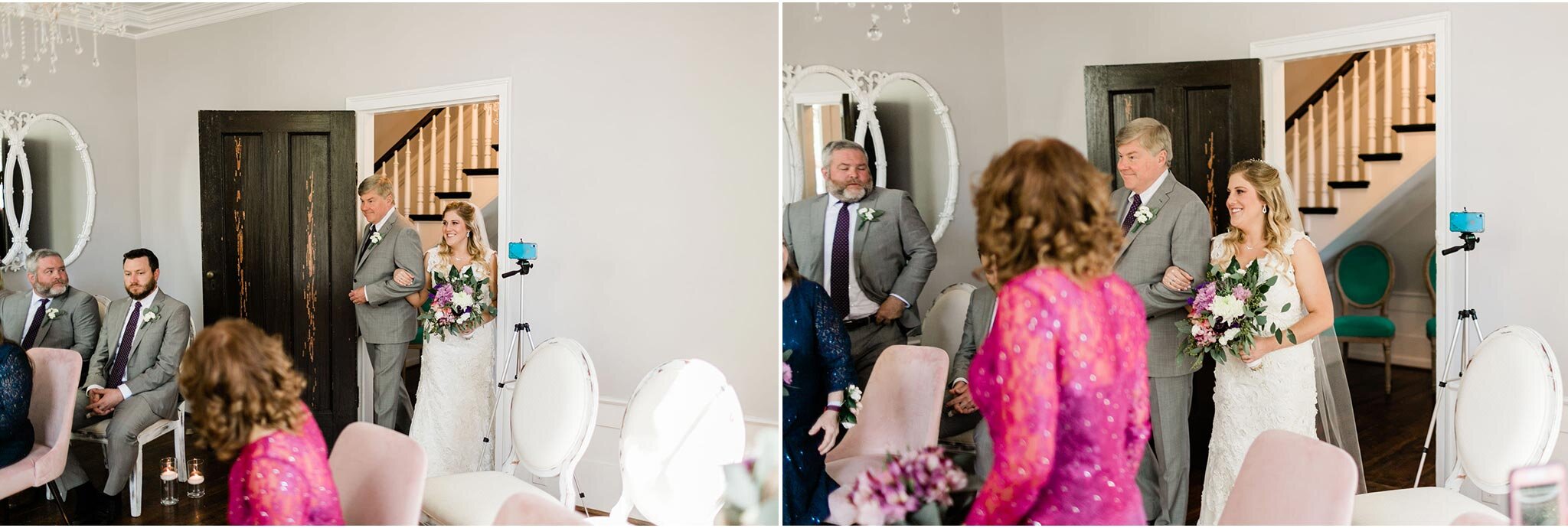Durham Wedding Photographer | By G. Lin Photography | Bridal entrance with father