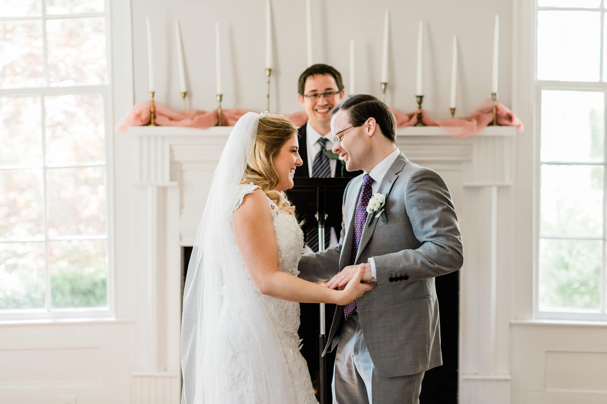 Durham Wedding Photographer | By G. Lin Photography | Bride and groom laughing