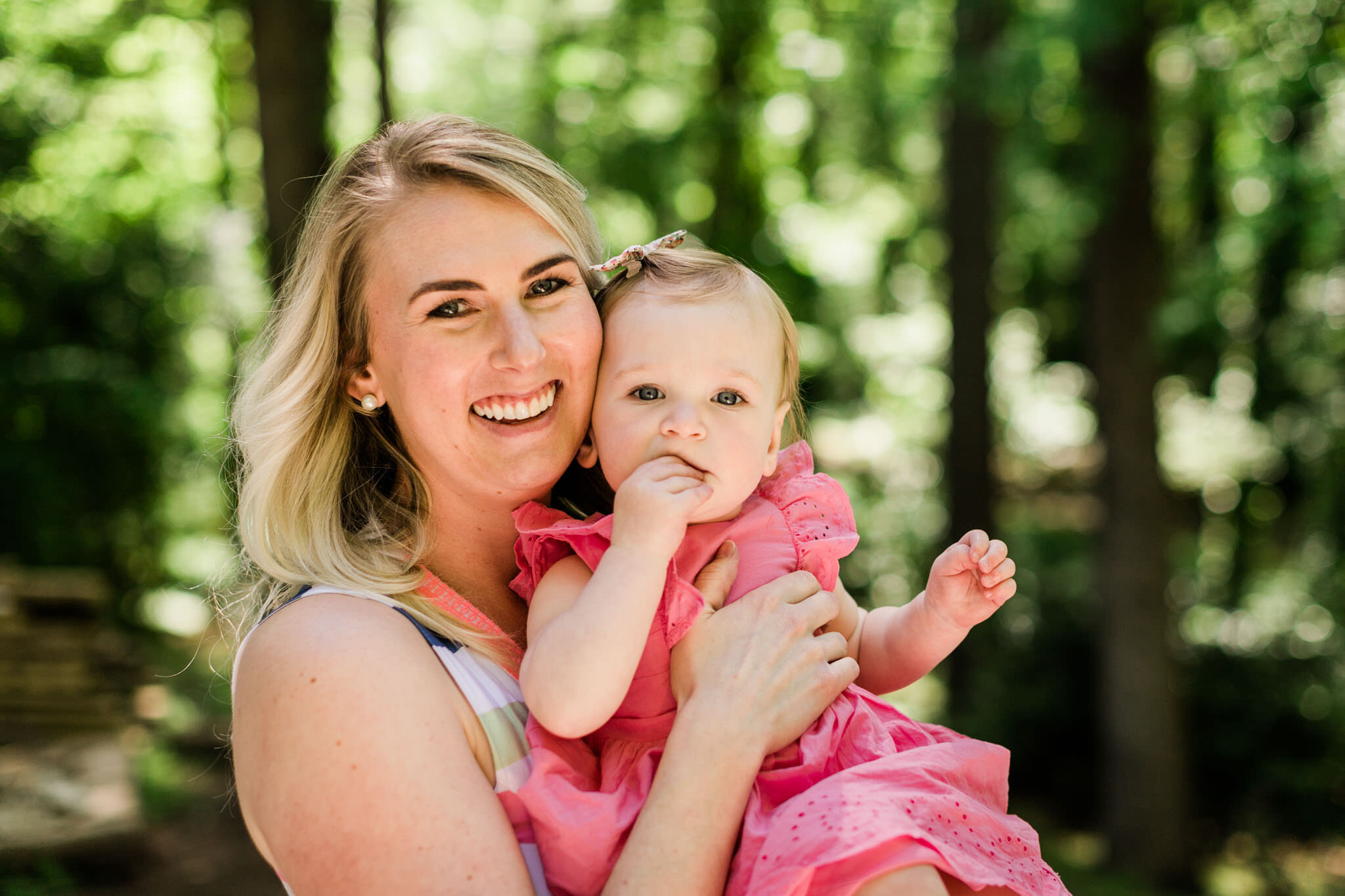 Raleigh Family Photographer | By G. Lin Photography | Organic portrait of mother and baby daughter
