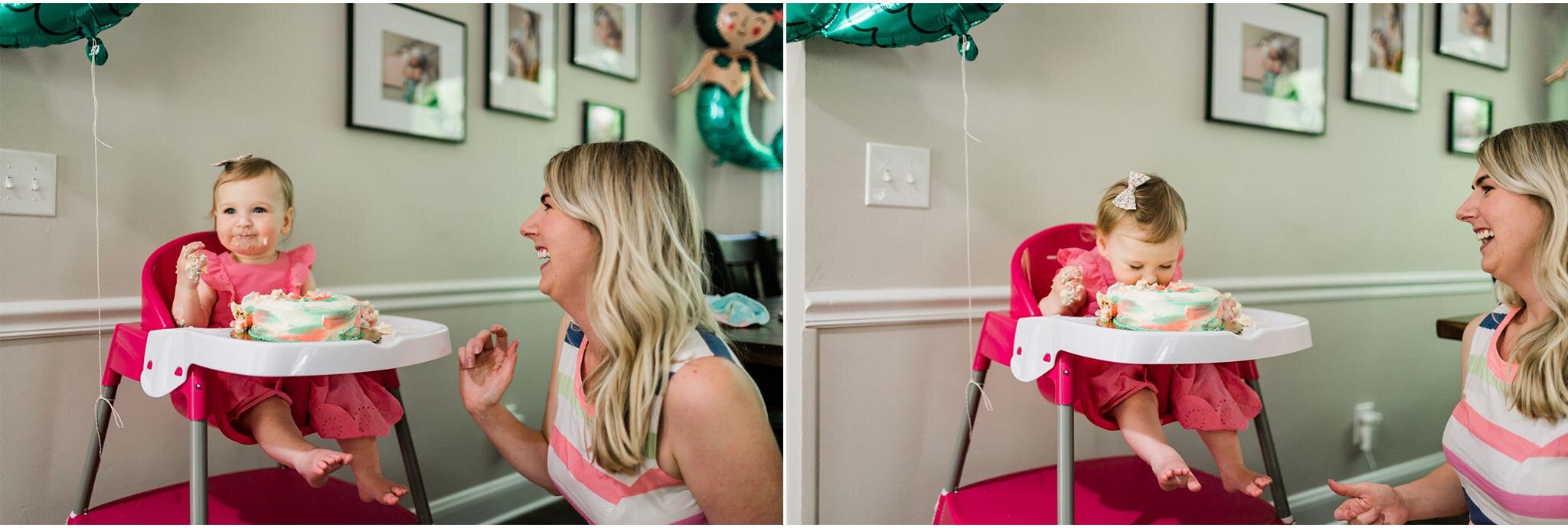 Raleigh Family Photographer | By G. Lin Photography | First birthday party of baby girl