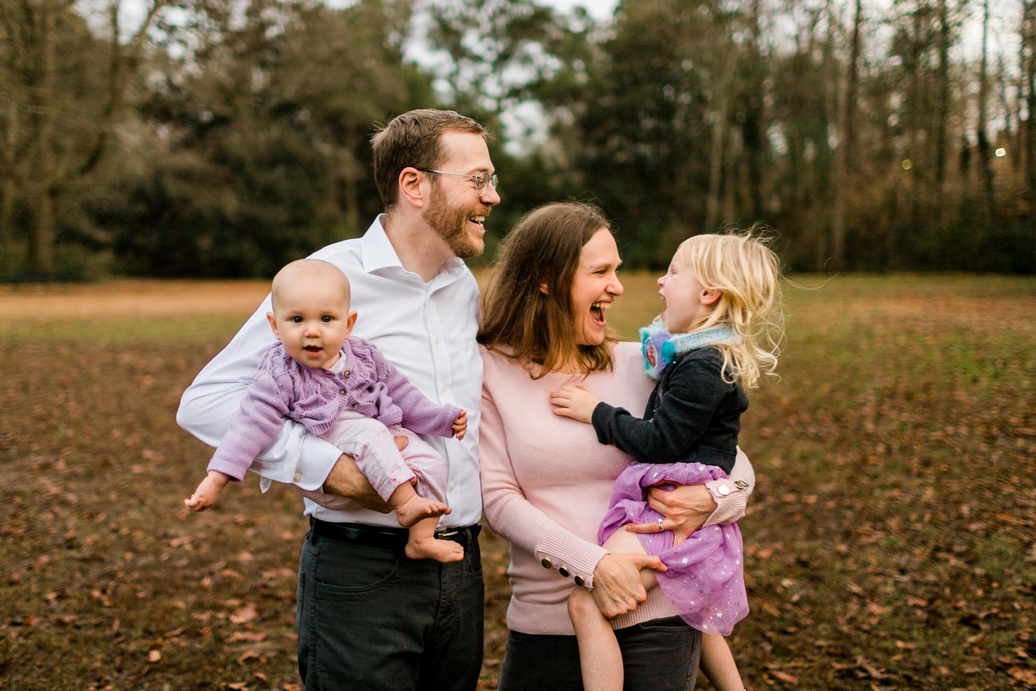 Durham Family Photographer | By G. Lin Photography | Candid family portrait with children laughing