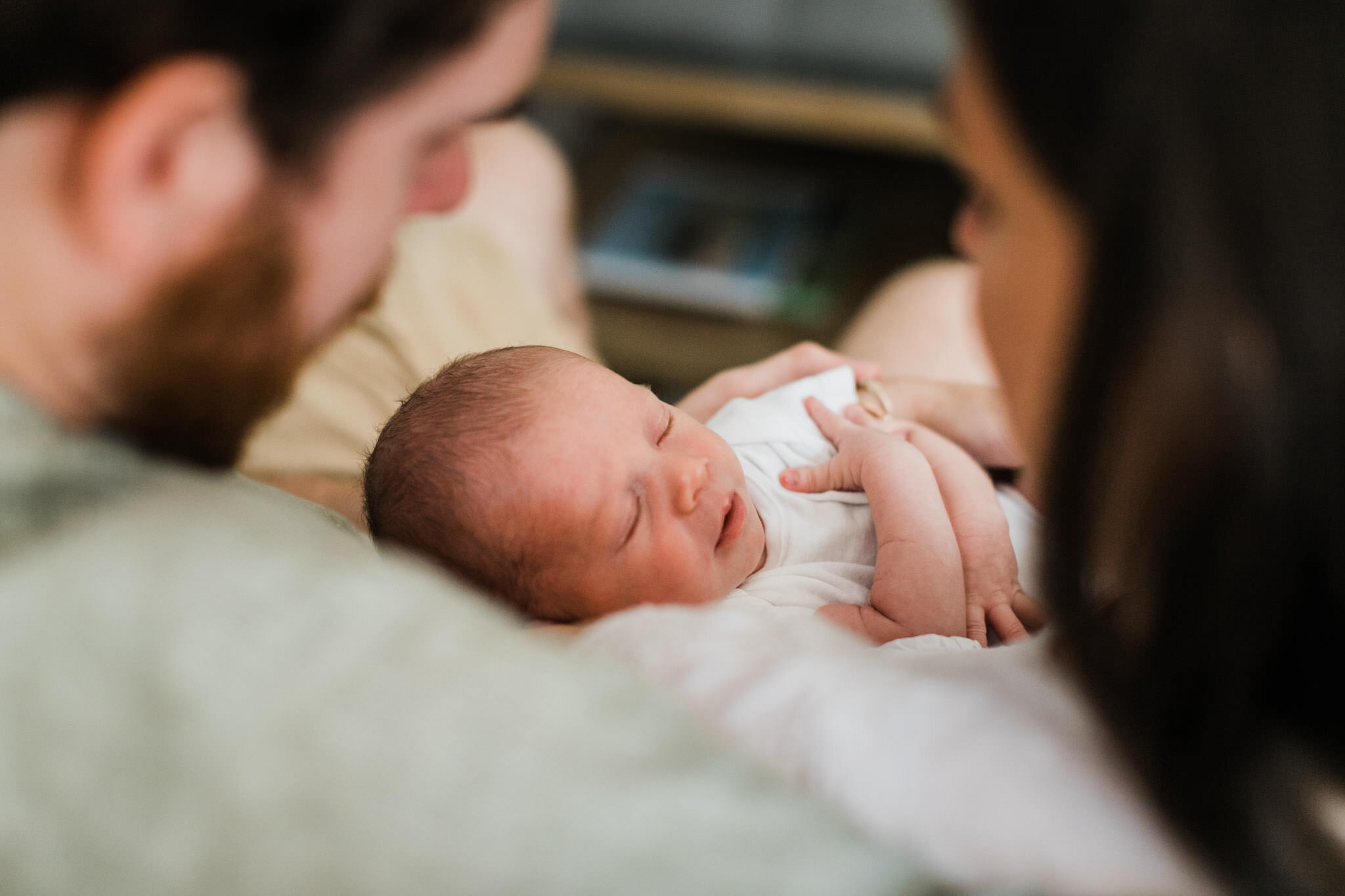 Raleigh Newborn Photographer | By G. Lin Photography | Beautiful close up portrait of baby boy