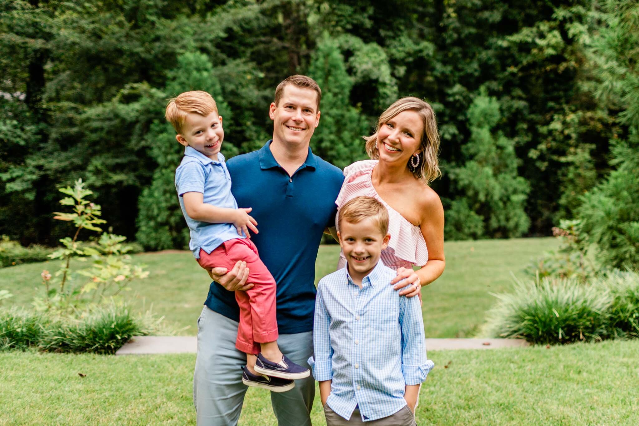 Raleigh Family Photographer | By G. Lin Photography | Candid family photo outside