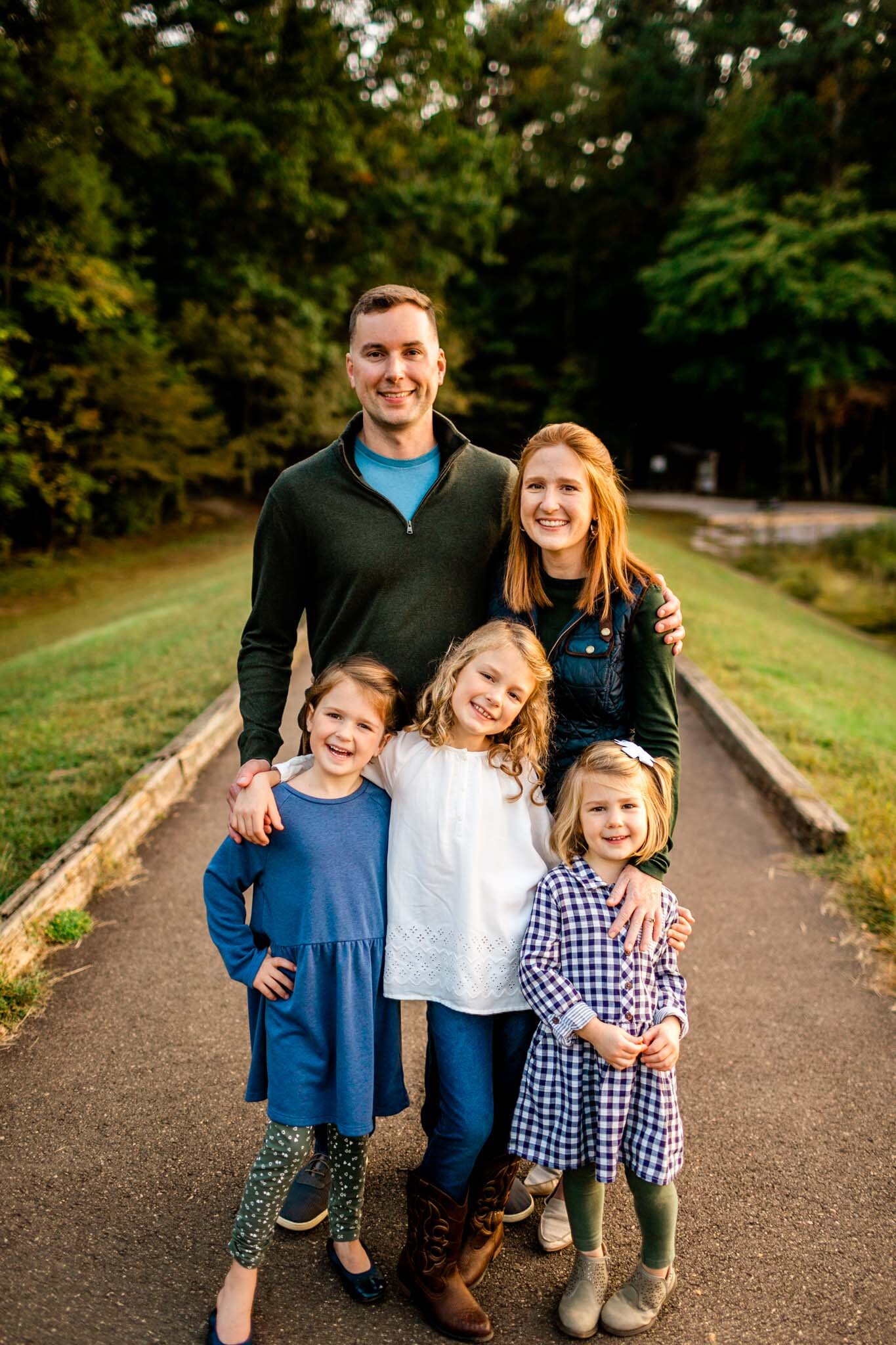Raleigh Family Photographer | Umstead Park | By G. Lin Photography | Outdoor fall family photo