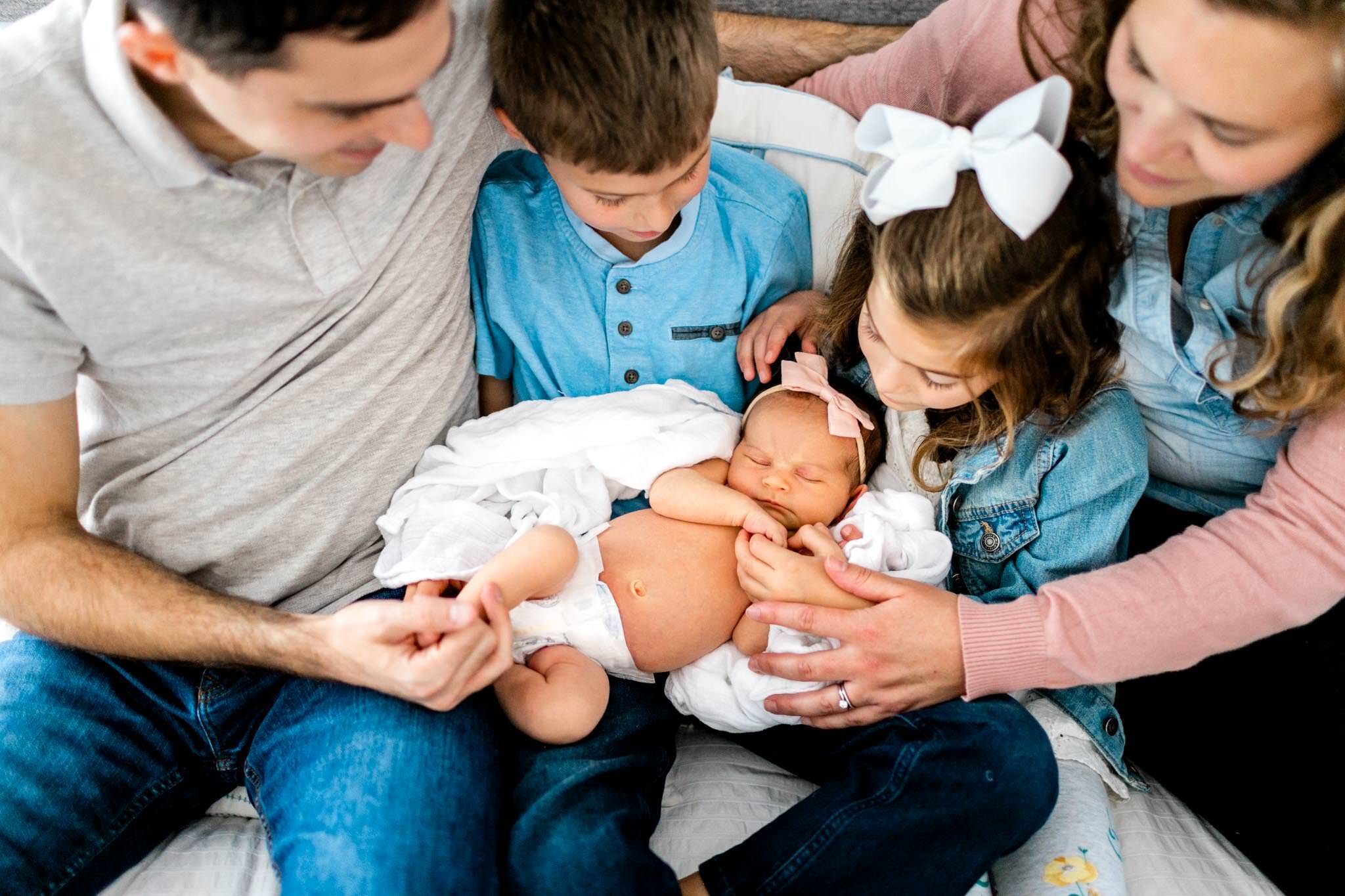 Raleigh Newborn Photographer | By G. Lin Photography | Lifestyle newborn photos at home