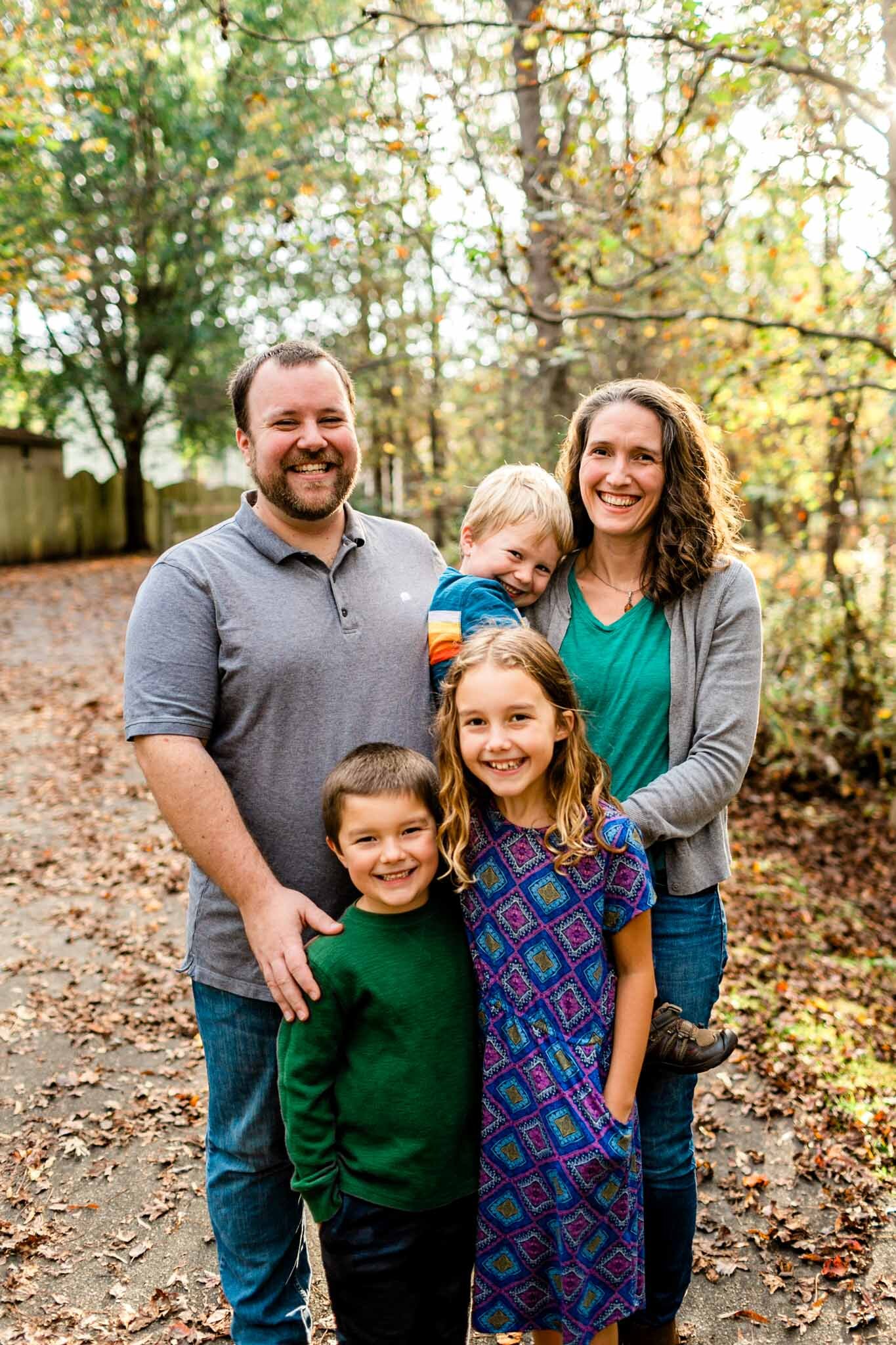 Apex Family Photographer | By G. Lin Photography | Fall family photo