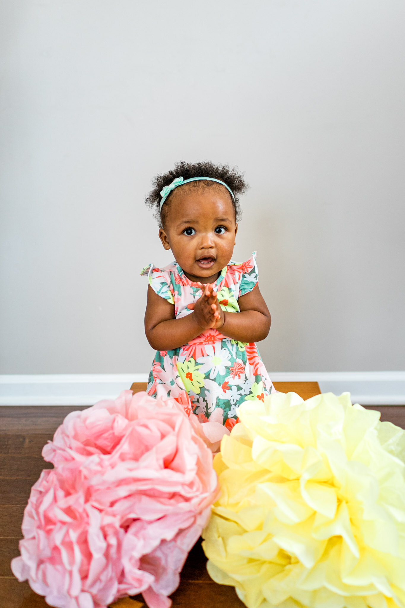 Durham Family Photographer | By G. Lin Photography | Baby girl sitting on floor