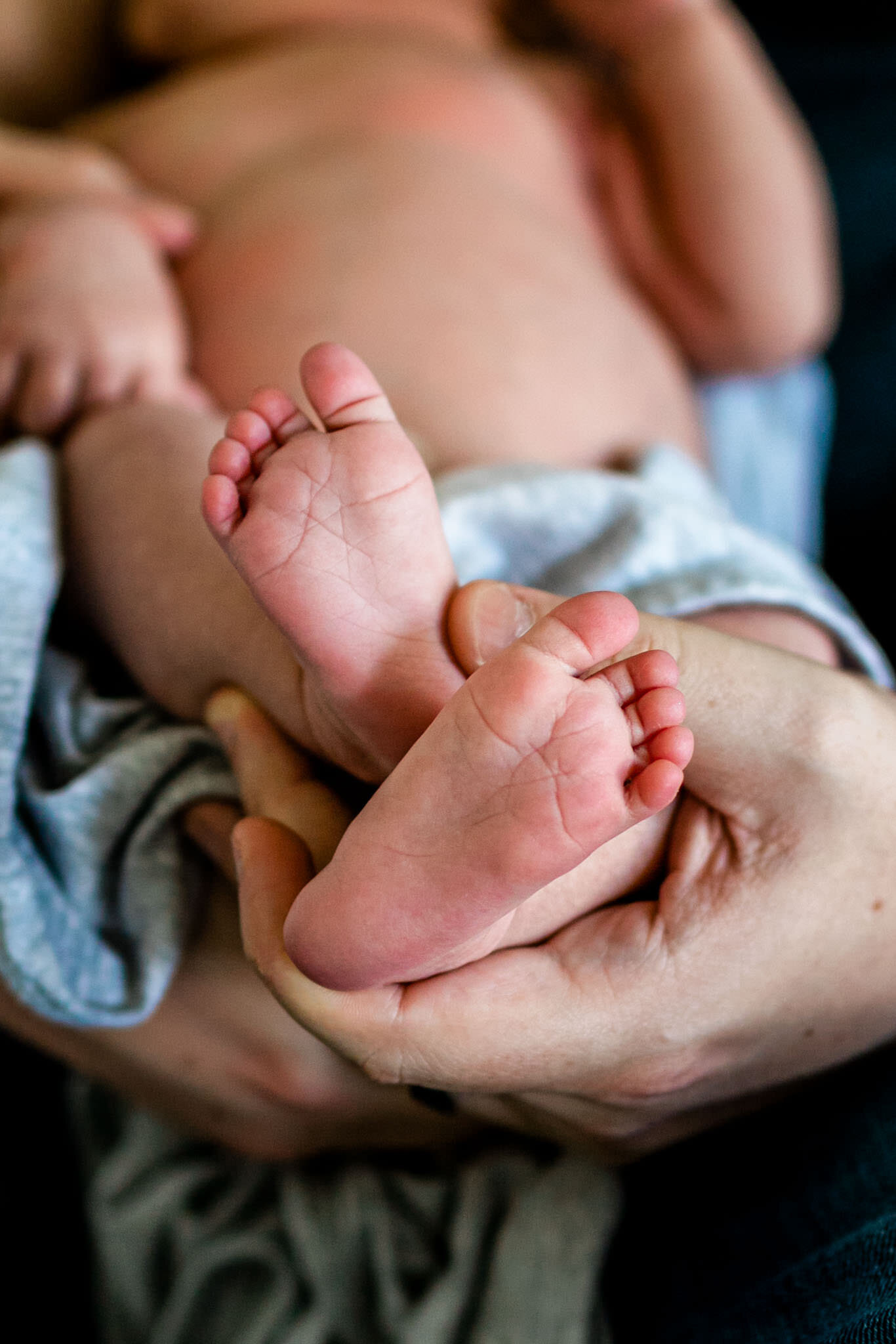 Close up of baby's feet | Holly Spring Newborn Photographer | By G. Lin Photography