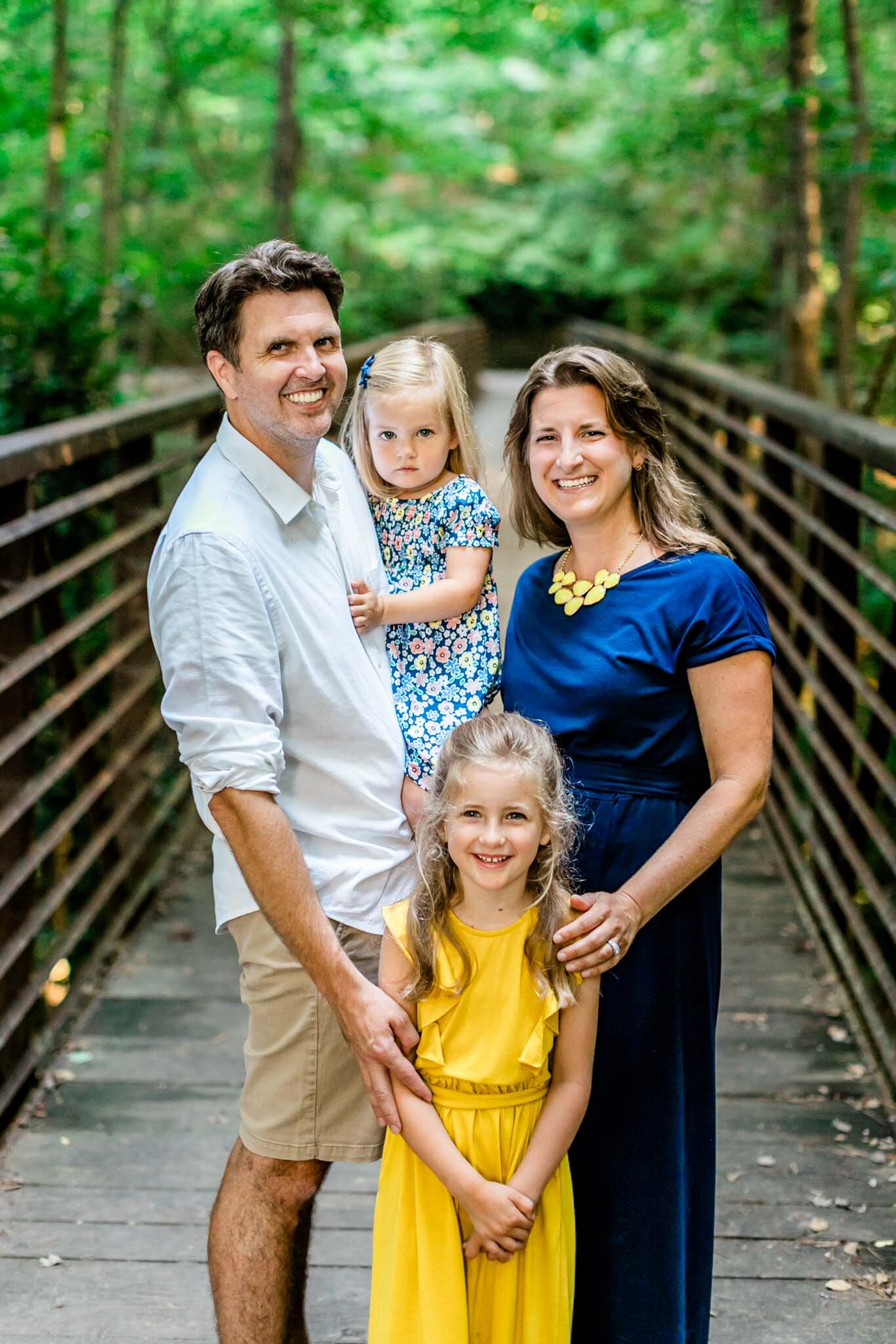 Summer family photo at North Cary Park | Cary Family Photographer | By G. Lin Photography