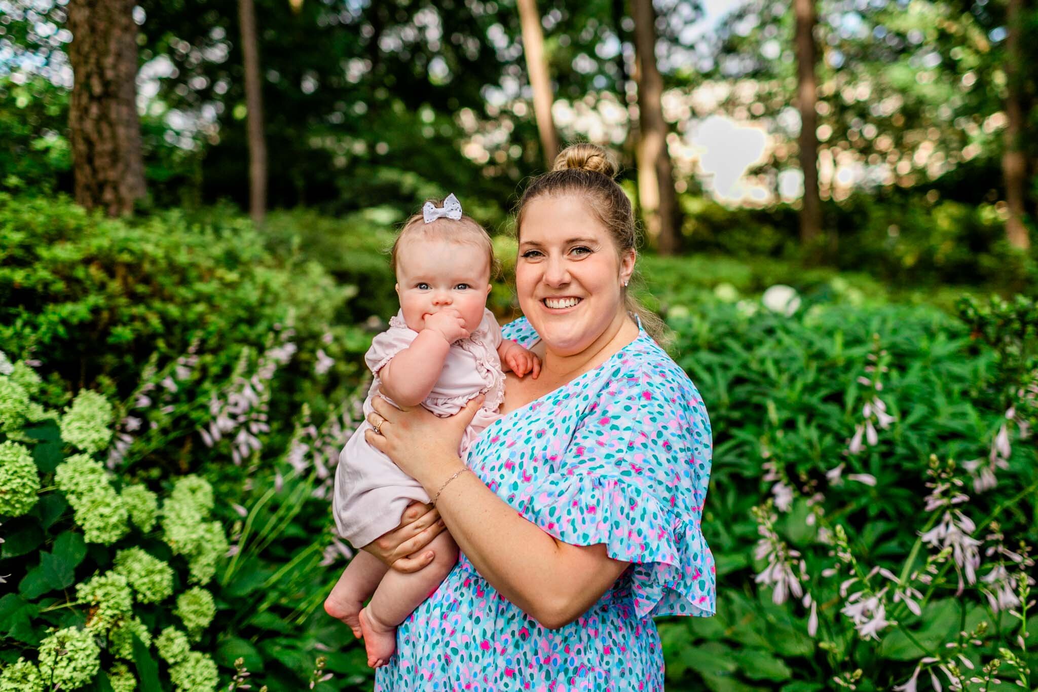 Beautiful summer photo of mother and child | Raleigh Family Photographer | By G. Lin Photography | WRAL Azalea Garden