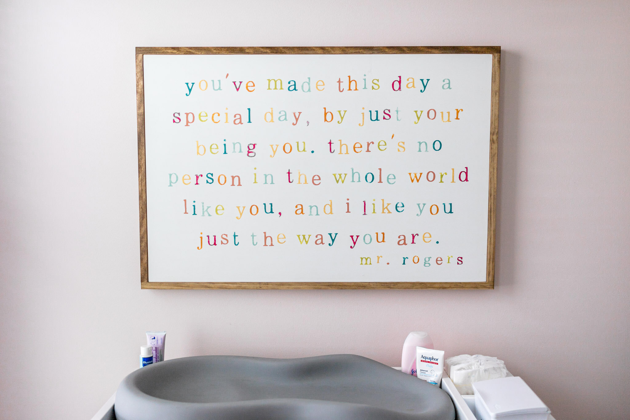 Quote on wall | Durham Newborn Photographer | By G. Lin Photography