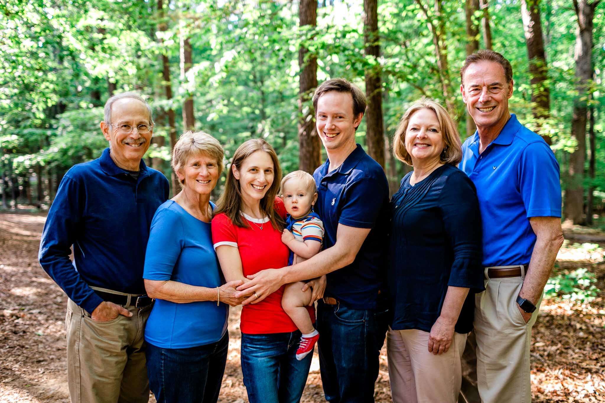 Raleigh Family Photographer | Umstead Park | By G. Lin Photography | Spring family photo outdoors