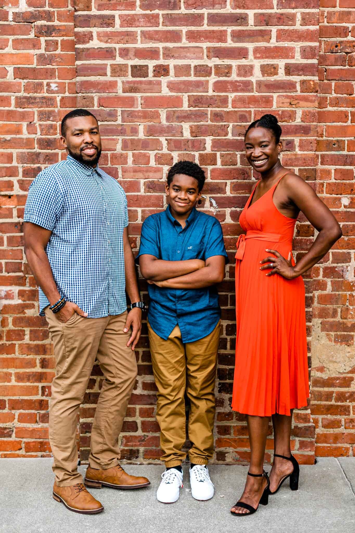 Durham Family Photographer | By G. Lin Photography | Man and woman standing next to young boy