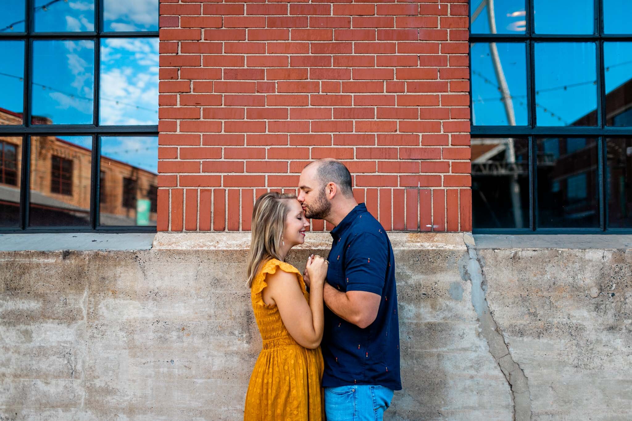 Durham Family Photographer | By G. Lin Photography | Woman and man kissing and holding hands