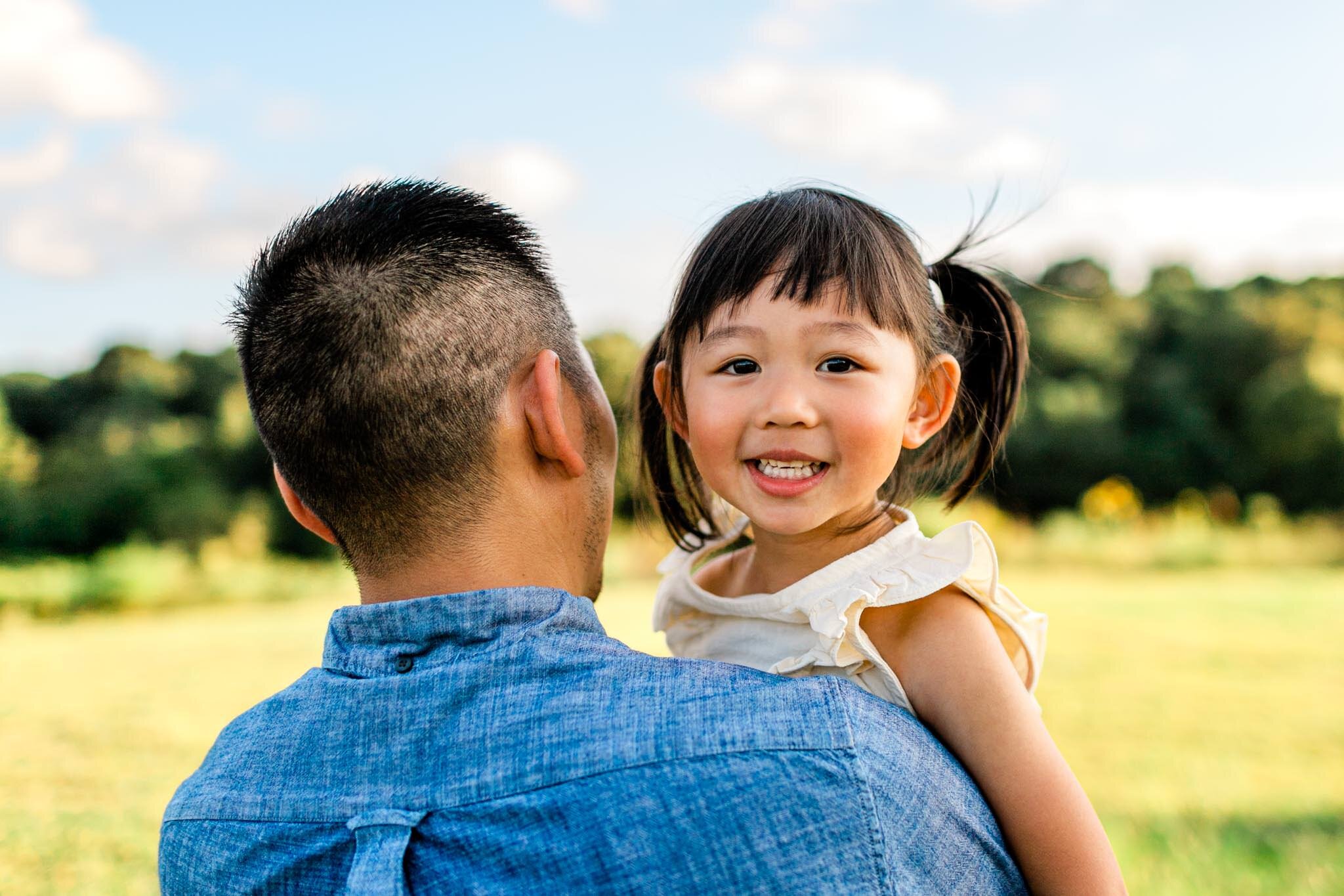 Raleigh Family Photographer | By G. Lin Photography | Young girl smiling at camera