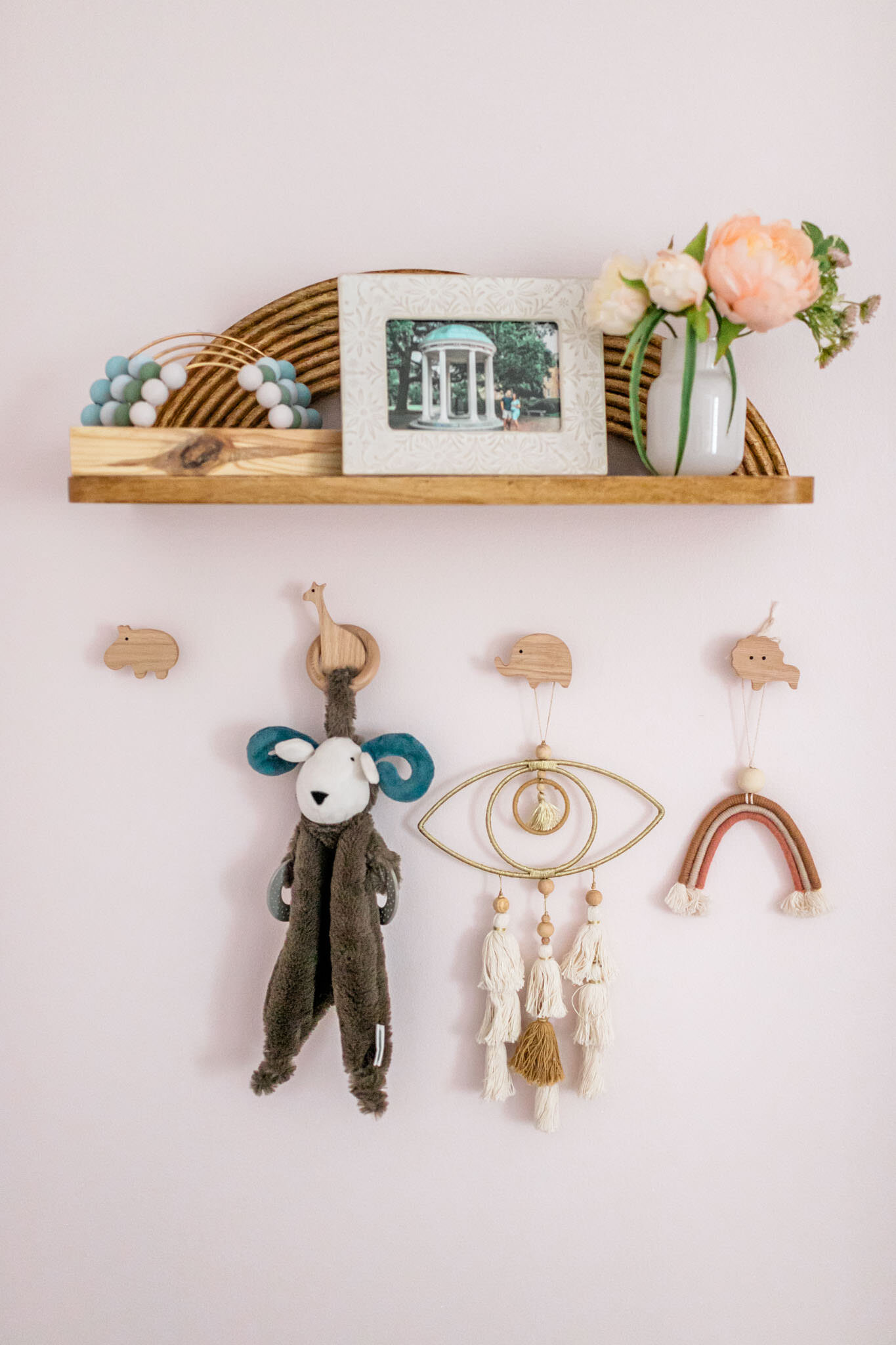 Charlotte Newborn Photographer | By G. Lin Photography | Items in nursery hung on wall