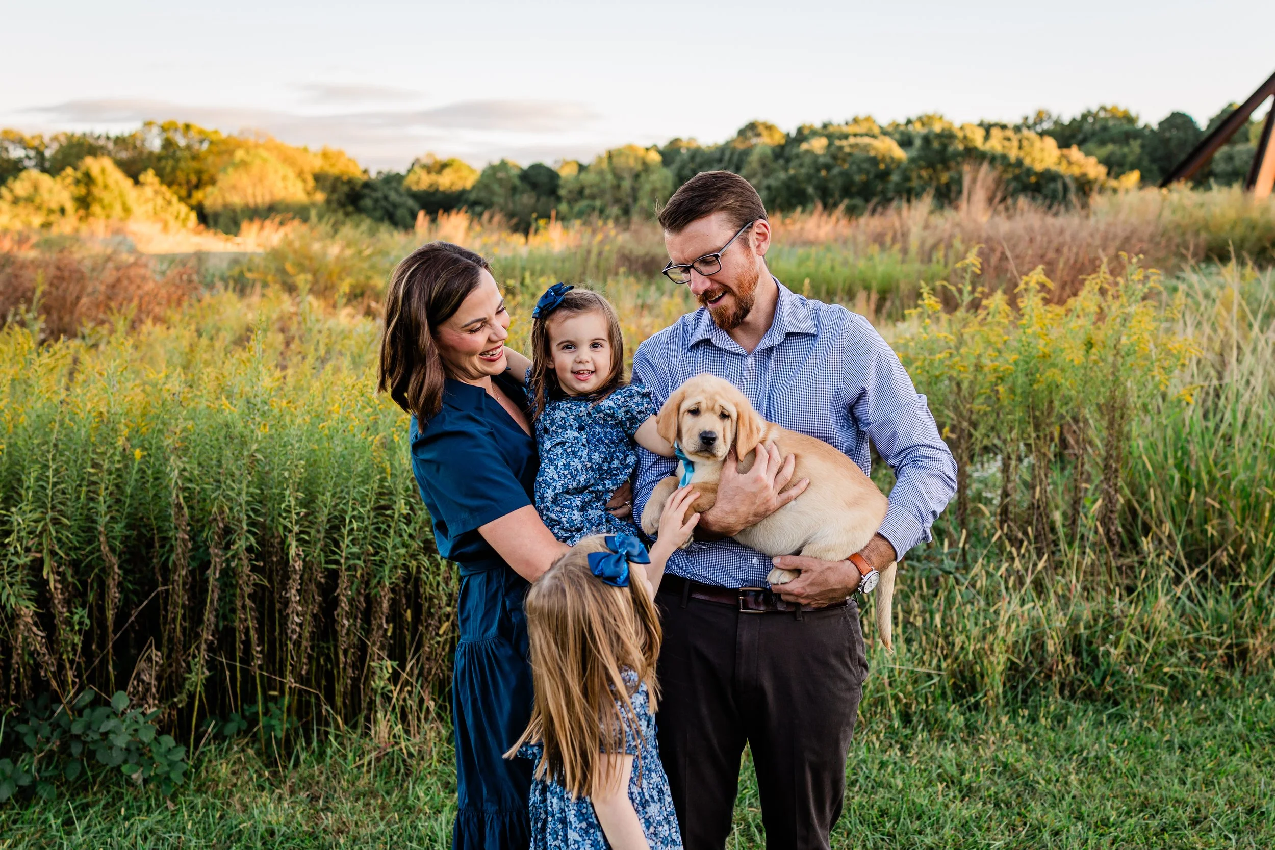 A Sweet Family Session with Puppy | Raleigh Family Photographer
