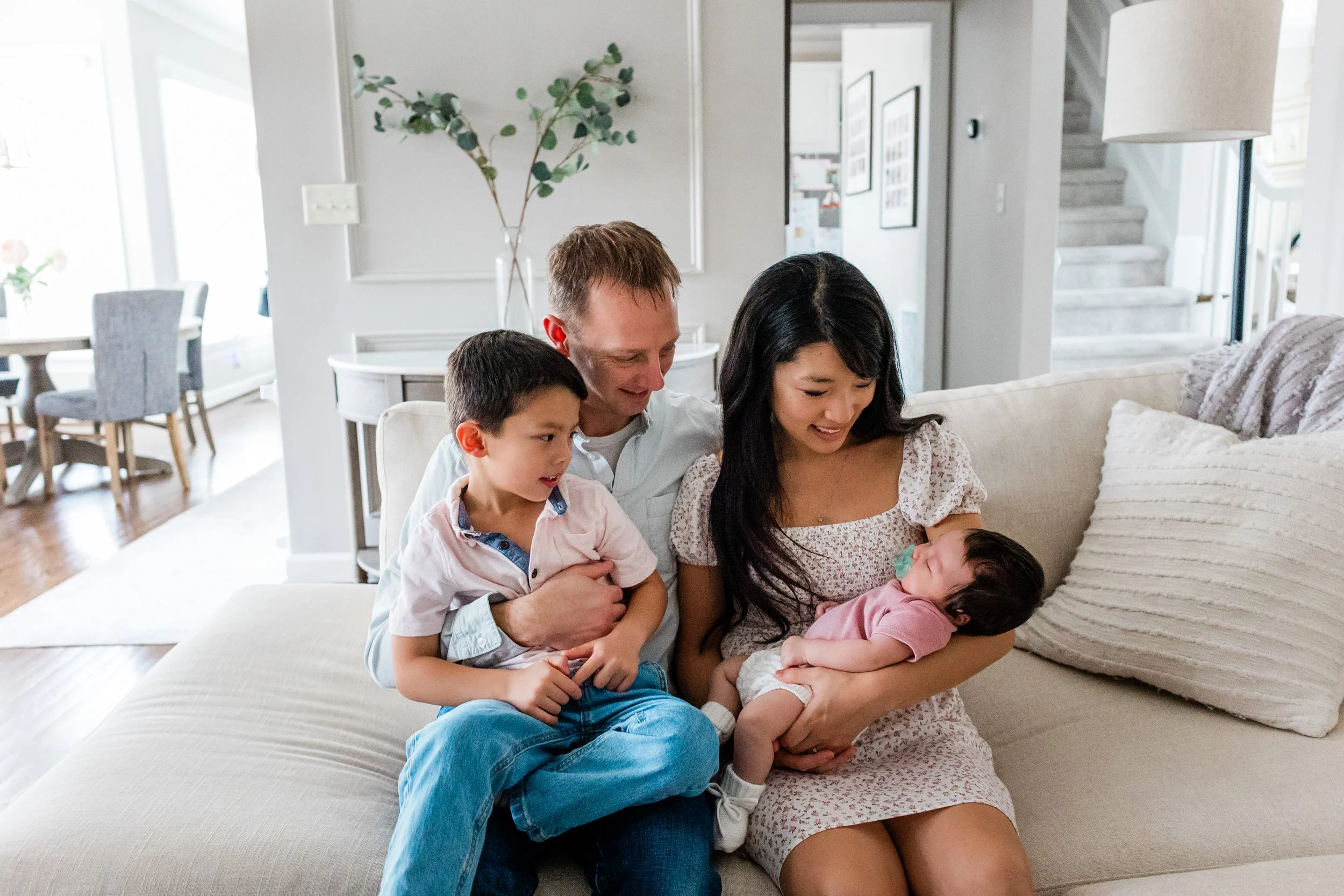 A Cozy Lifestyle Newborn Session at Home | Apex Newborn Photographer