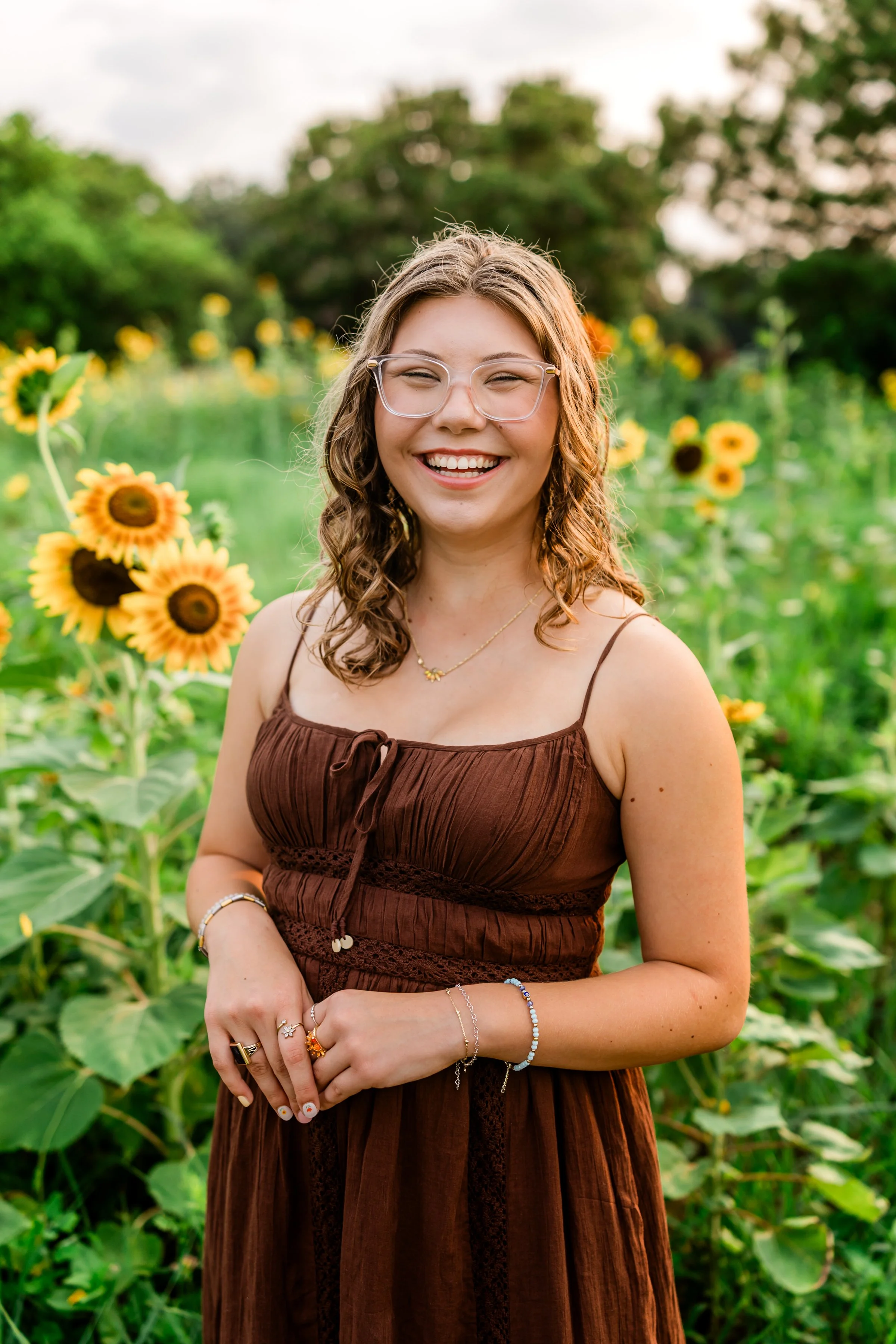 A Beautiful Sunflower Senior Session at Dix Park | Raleigh Senior Photographer