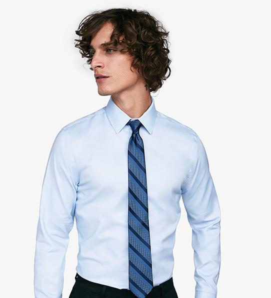 Shirt Casual Formal Dress Mens Cotton Oxford  Plain Sleeve Long Business 