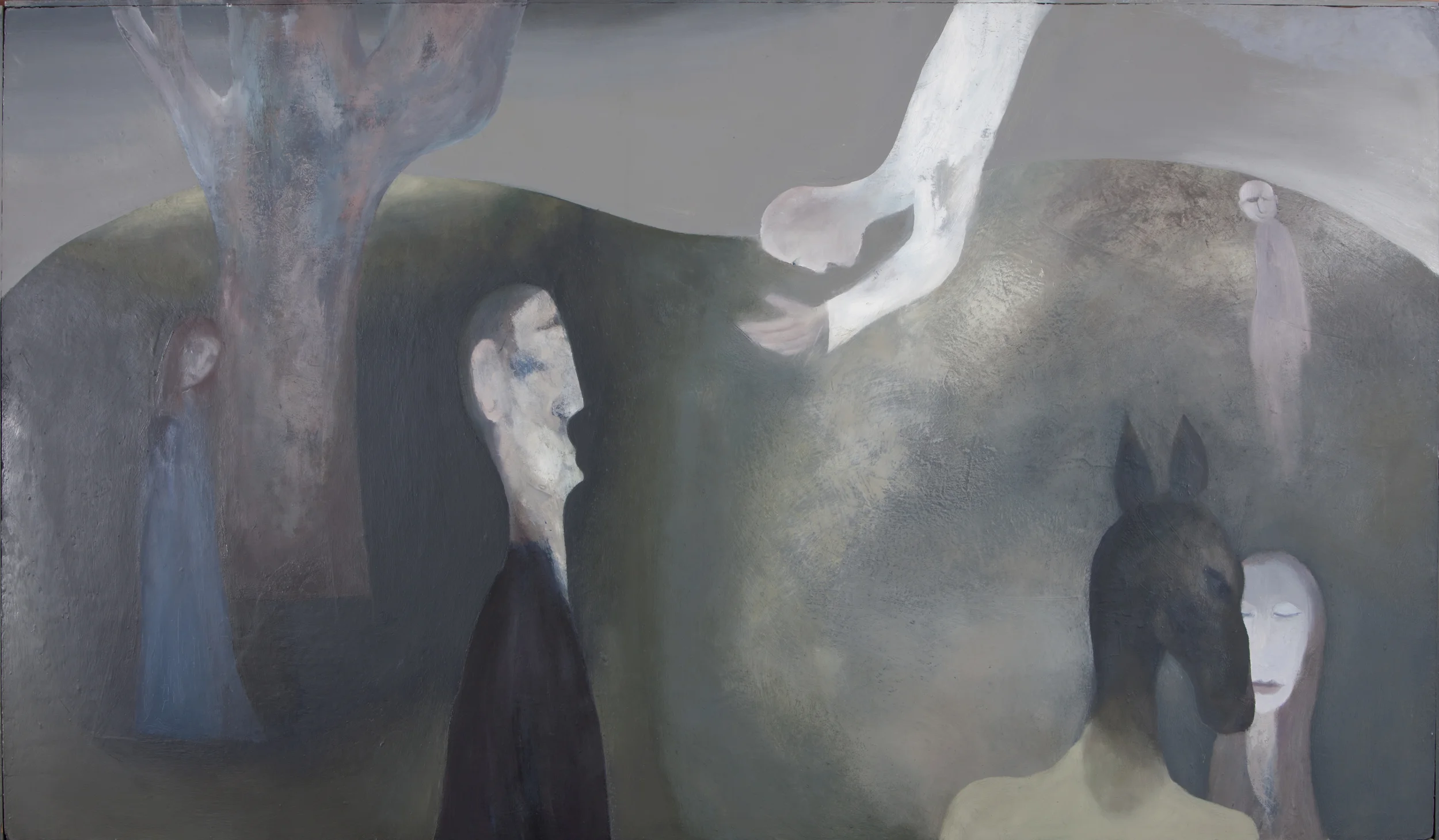  Midsummer Night's Dream,&nbsp;1989.&nbsp;Oil on Canvas - 40 X 35 inches 