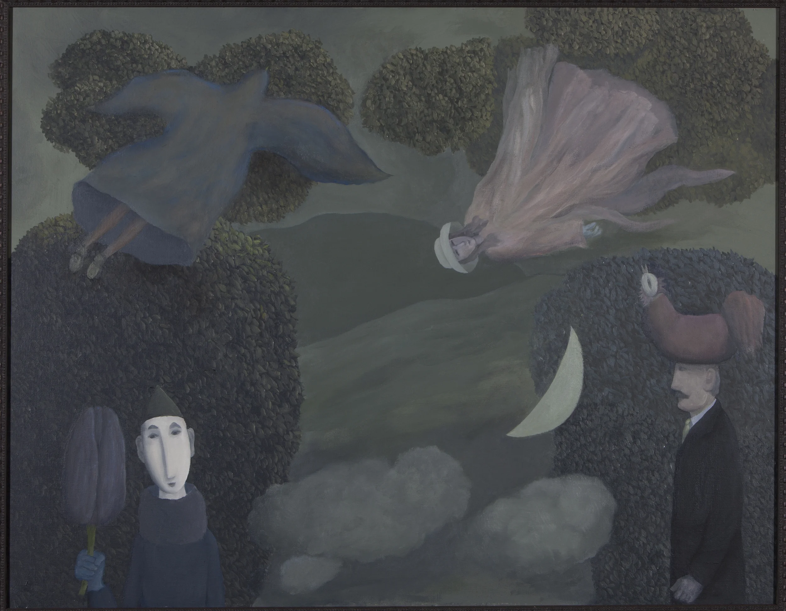  Clown and Chicken - 2005 - Oil on Canvas - 20 X 14 inches 