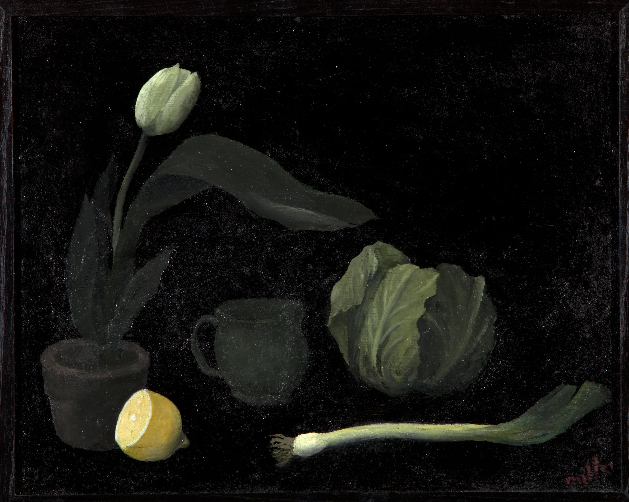  Still Life with Cauliflower - 2001 - Oil on Canvas - 22 X 15 inches 
