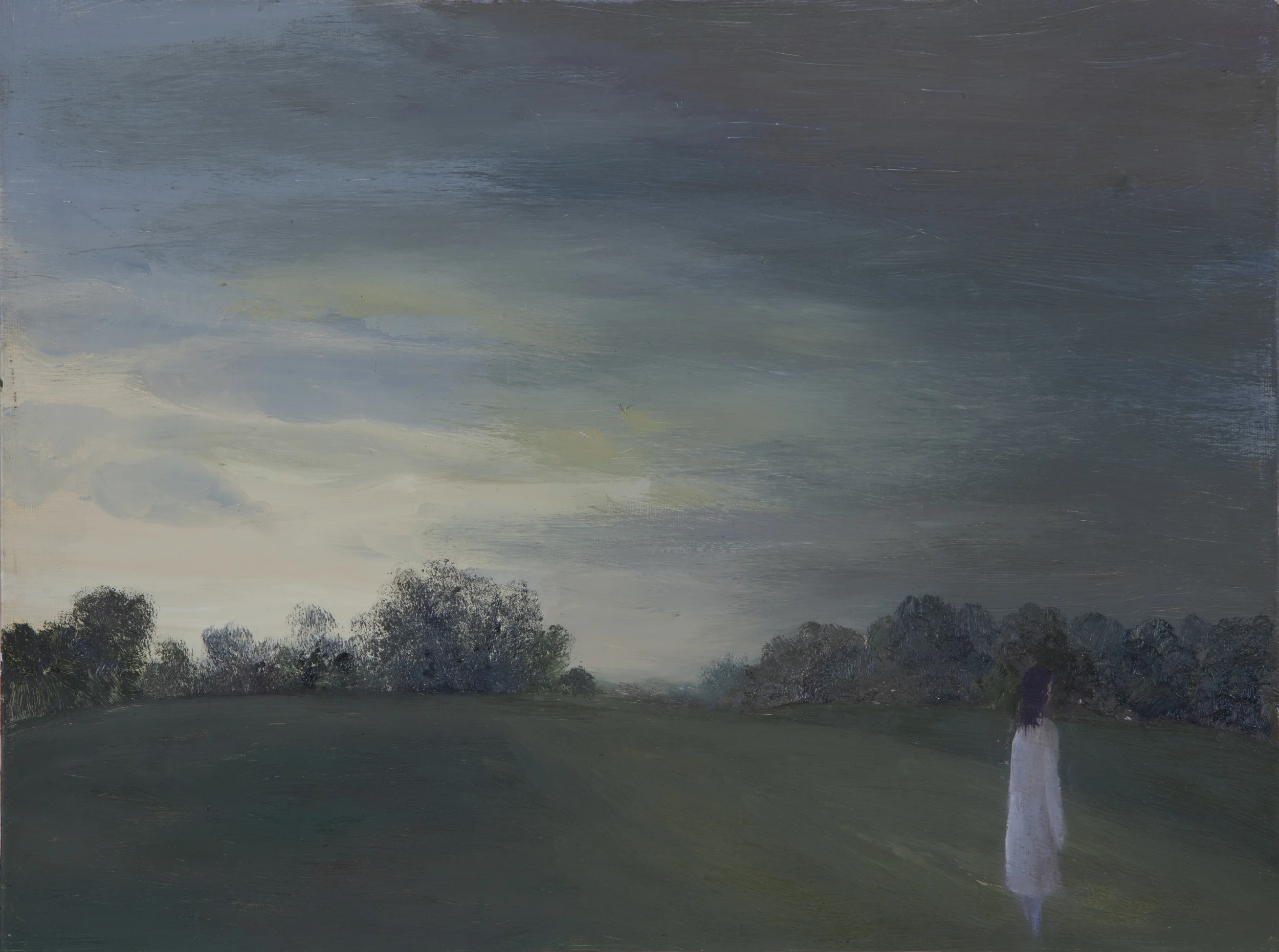  Woman in Sky - 1995 - Oil on Board - 17 X 16 inches 