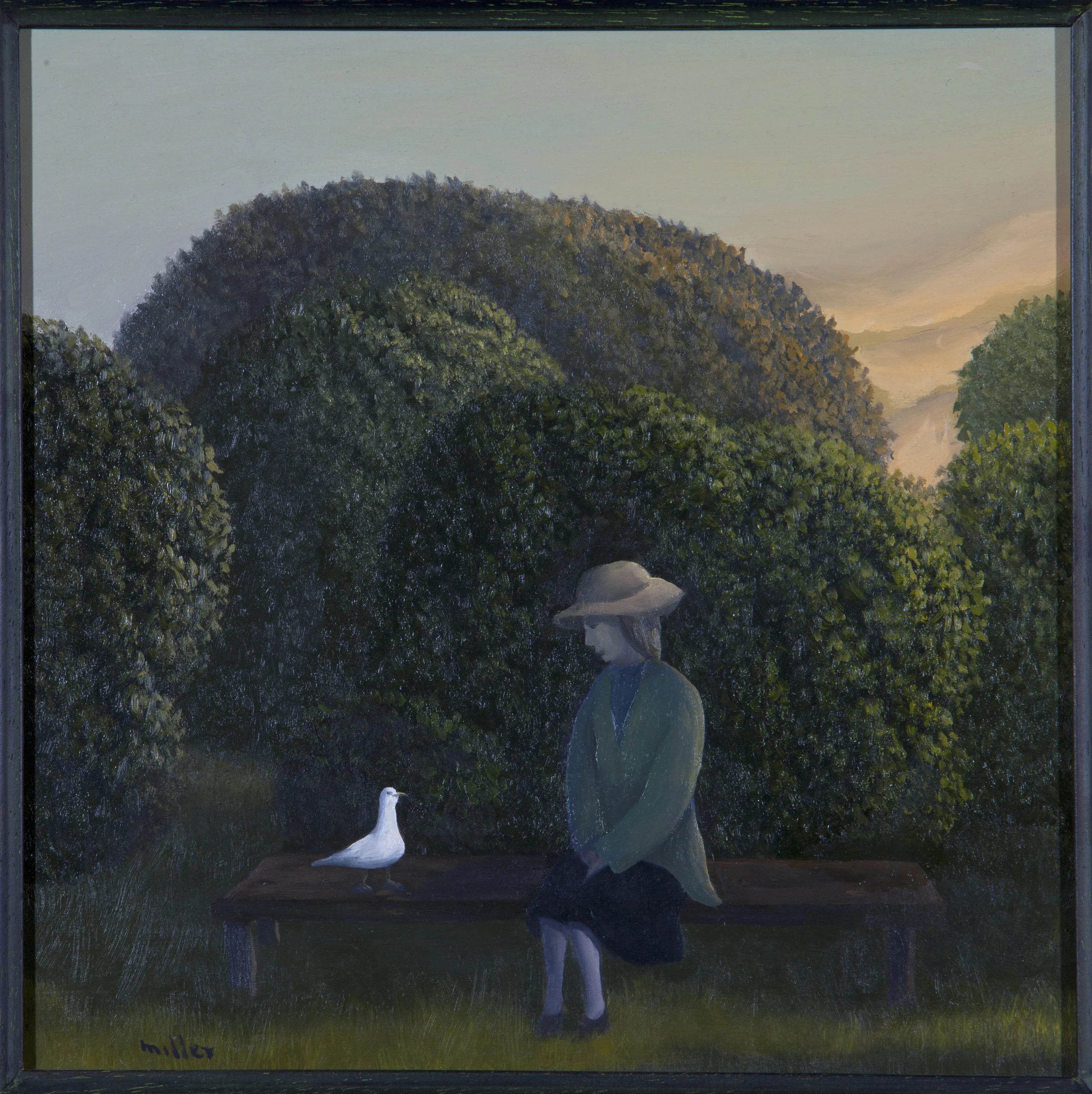  The Conversation - 2001 - Oil on Canvas - 12 x 12 inches 