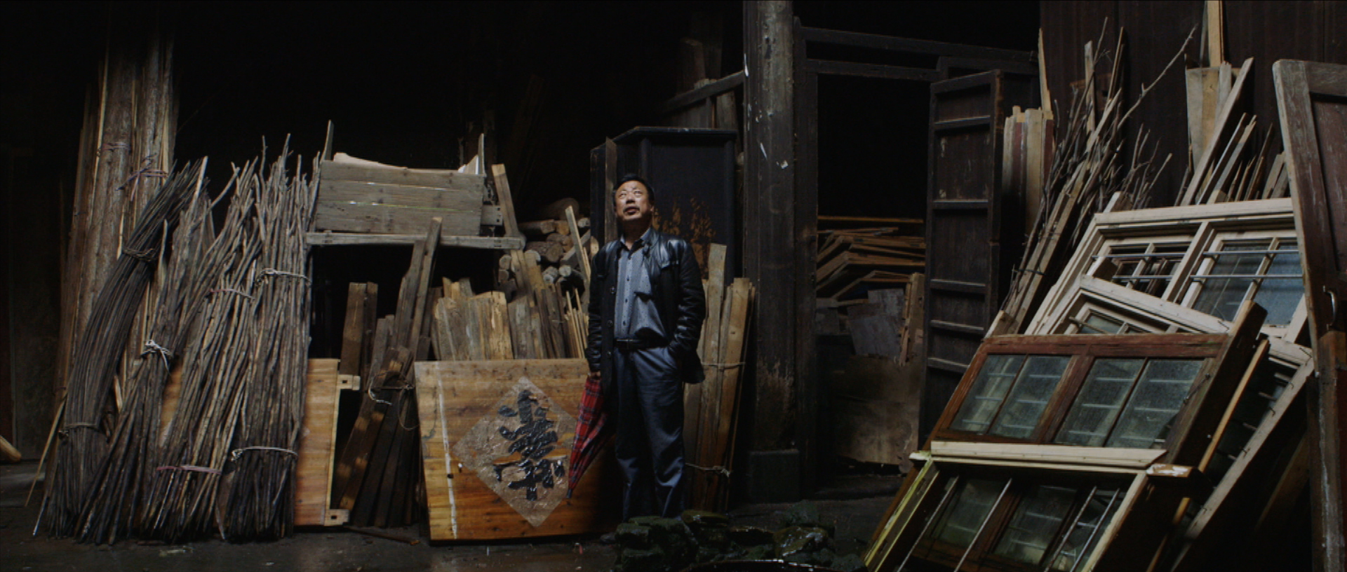 The president of the village in his old house.