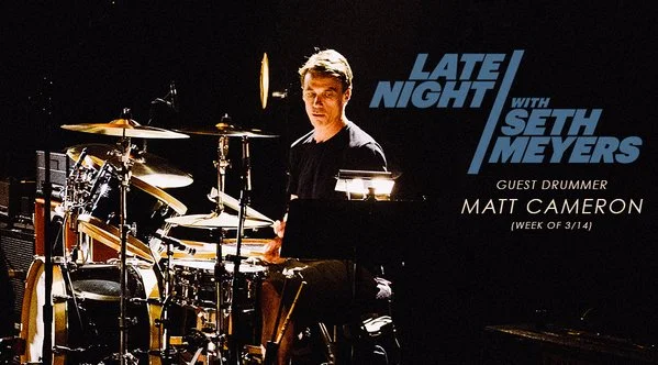 Matt Cameron Will Be Guest Drummer On Late Night Next Week (March 14)