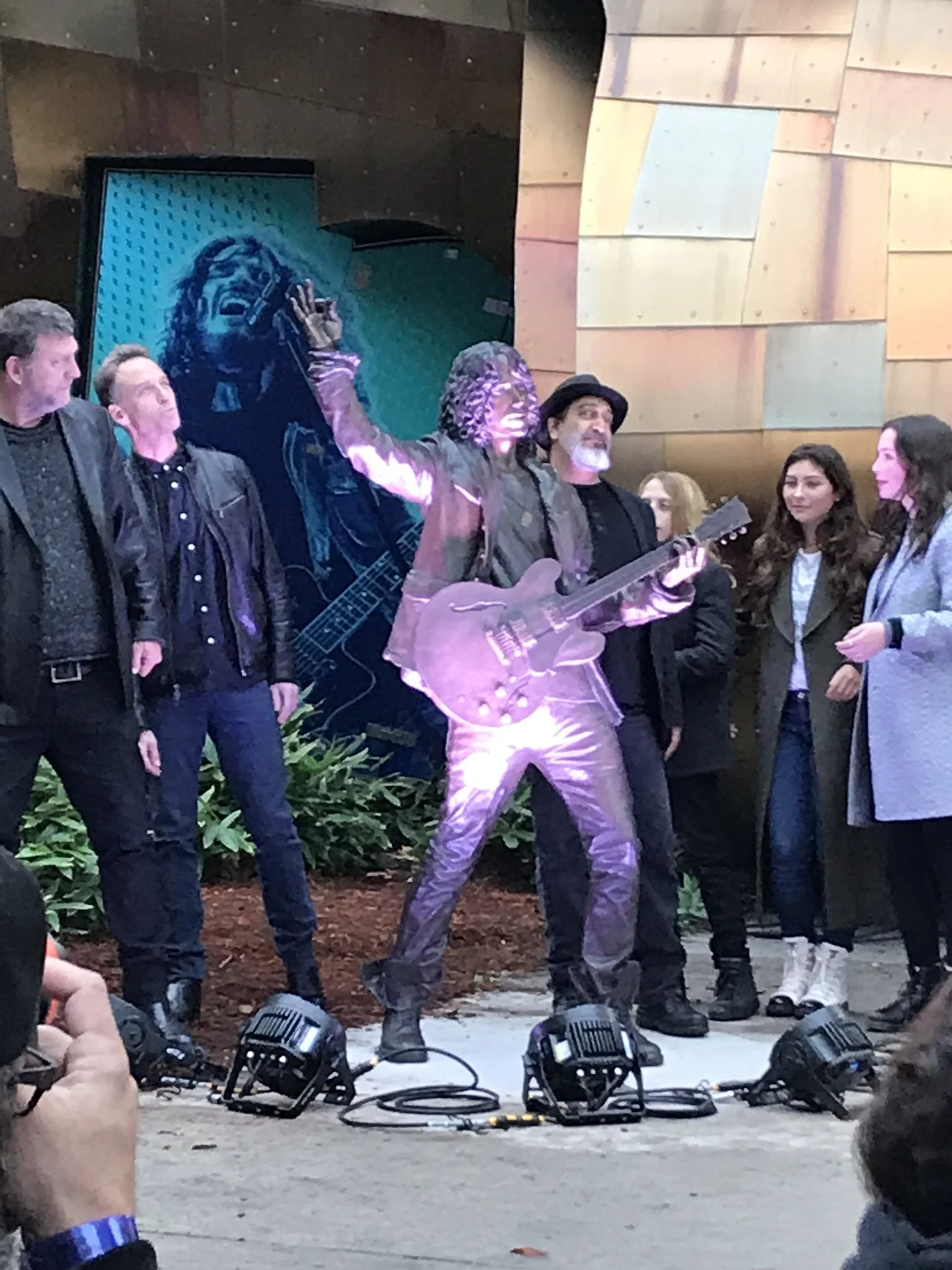 Chris Cornell Statue Unveiling At MoPOP