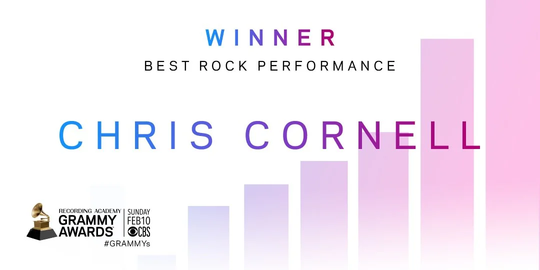 Chris Cornell wins "Best Rock Performance" Grammy for "When Bad Does Good"
