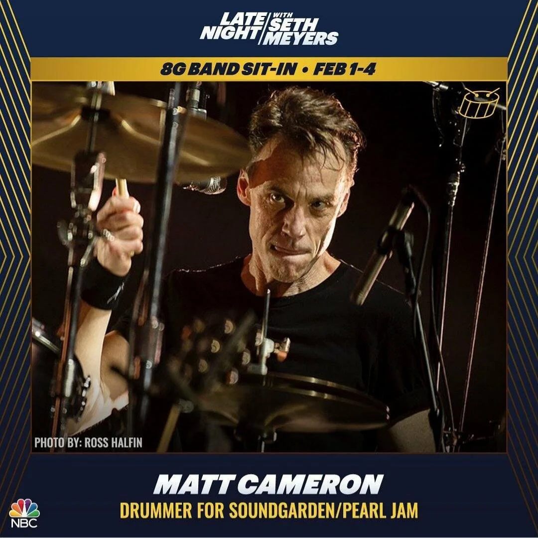 [Updated] Matt Cameron Sits In With ‘Late Night with Seth Myers’ 8G Band This Week
