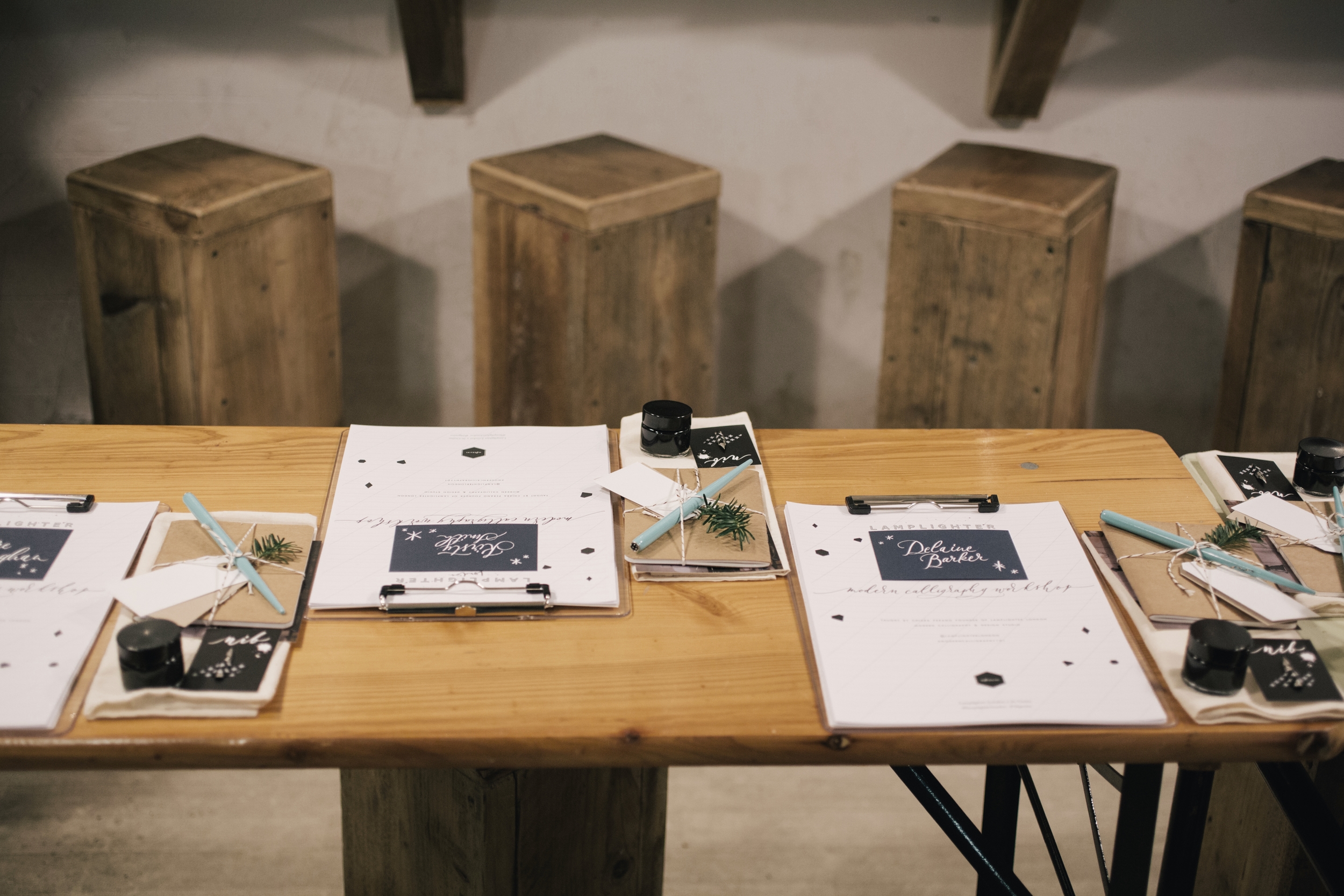 Modern Calligraphy Workshops by Lamplighter London