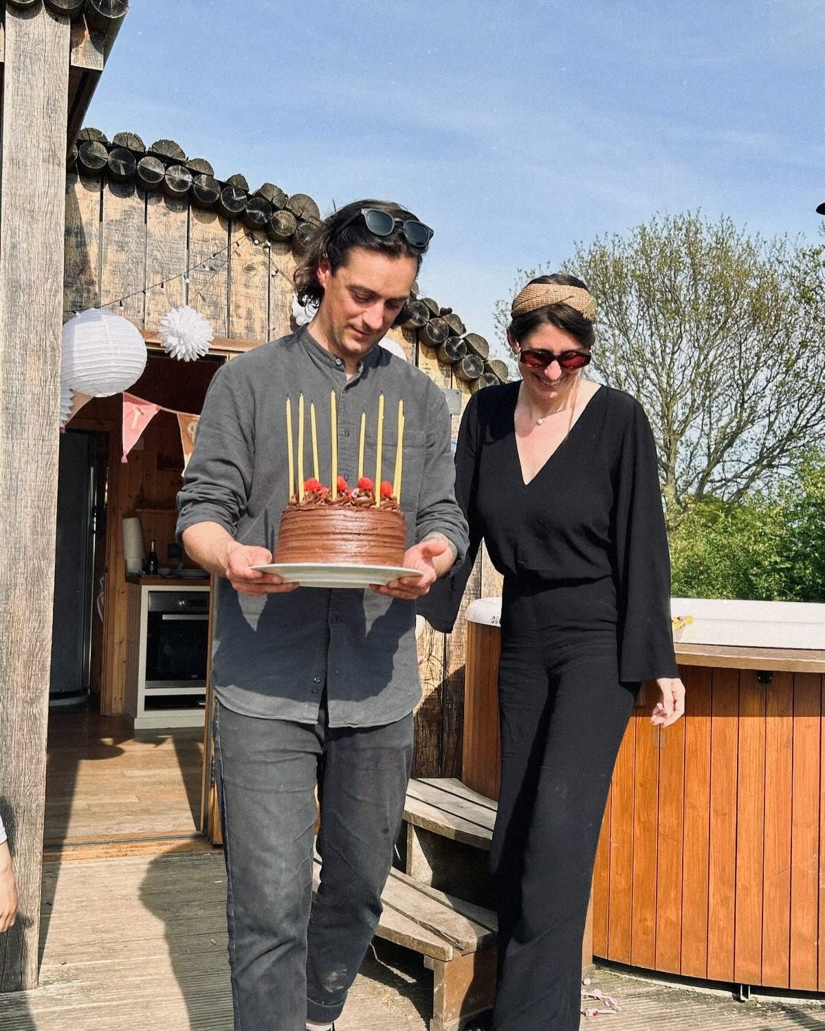 40. Growing, painting, mothering, excited for the next decade, and grateful for the wonderful people I have. 
Somehow pulled off a beach celebration, with a magical harp fairy and a guest appearance from a seal, taken on a shop with my husband, new p