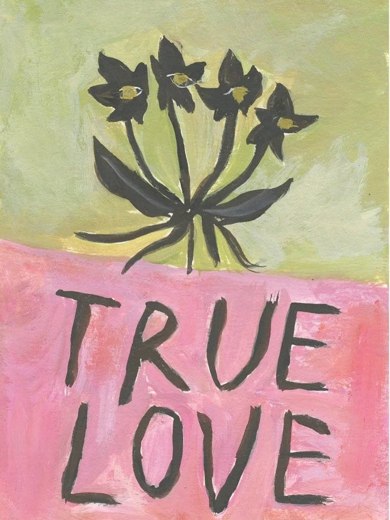 I &hearts;️ this song so much, how great is it ✨ Pleased to share 3 new paintings created for &ldquo;This Is Dedicated To The One I Love&rdquo;, an auction curated by @laurenestellejonesart for @artonapostcard. Find my pieces online at lot number 45,