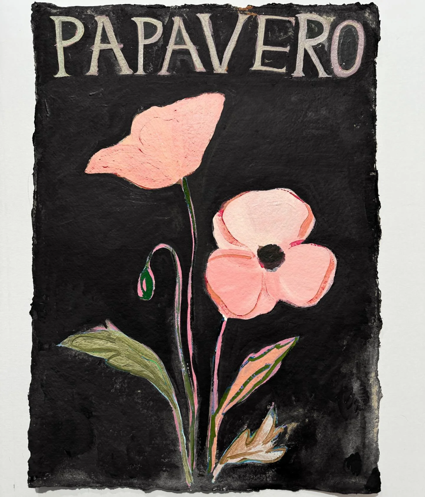 Papavero magical beautiful flowers 🌷
Hand painted on hand made decked paper.
Sold ☮️