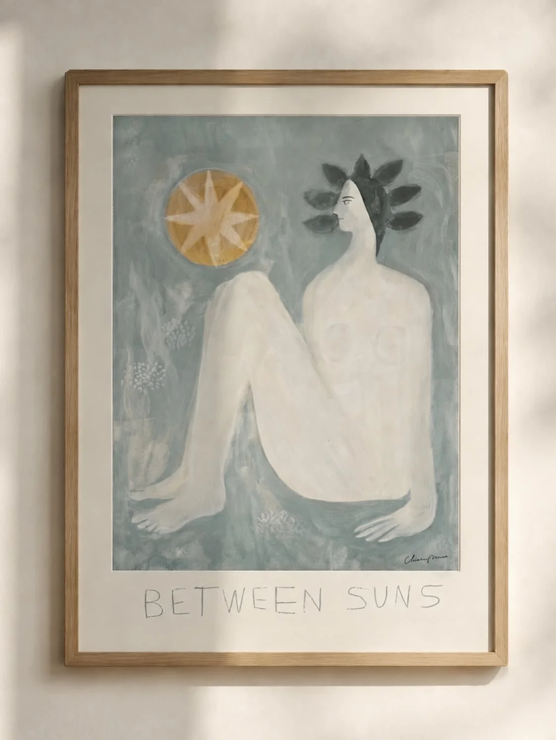Between Suns ~ originally created as a large painting for my solo exhibition at @tillinghamwines in summer 2025, this artwork is now available as a print online following quite a few requests &bull;~. *  link in bio *~&bull;