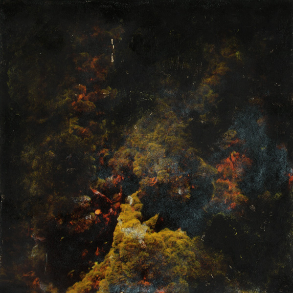   abyss - mixed media on wood  